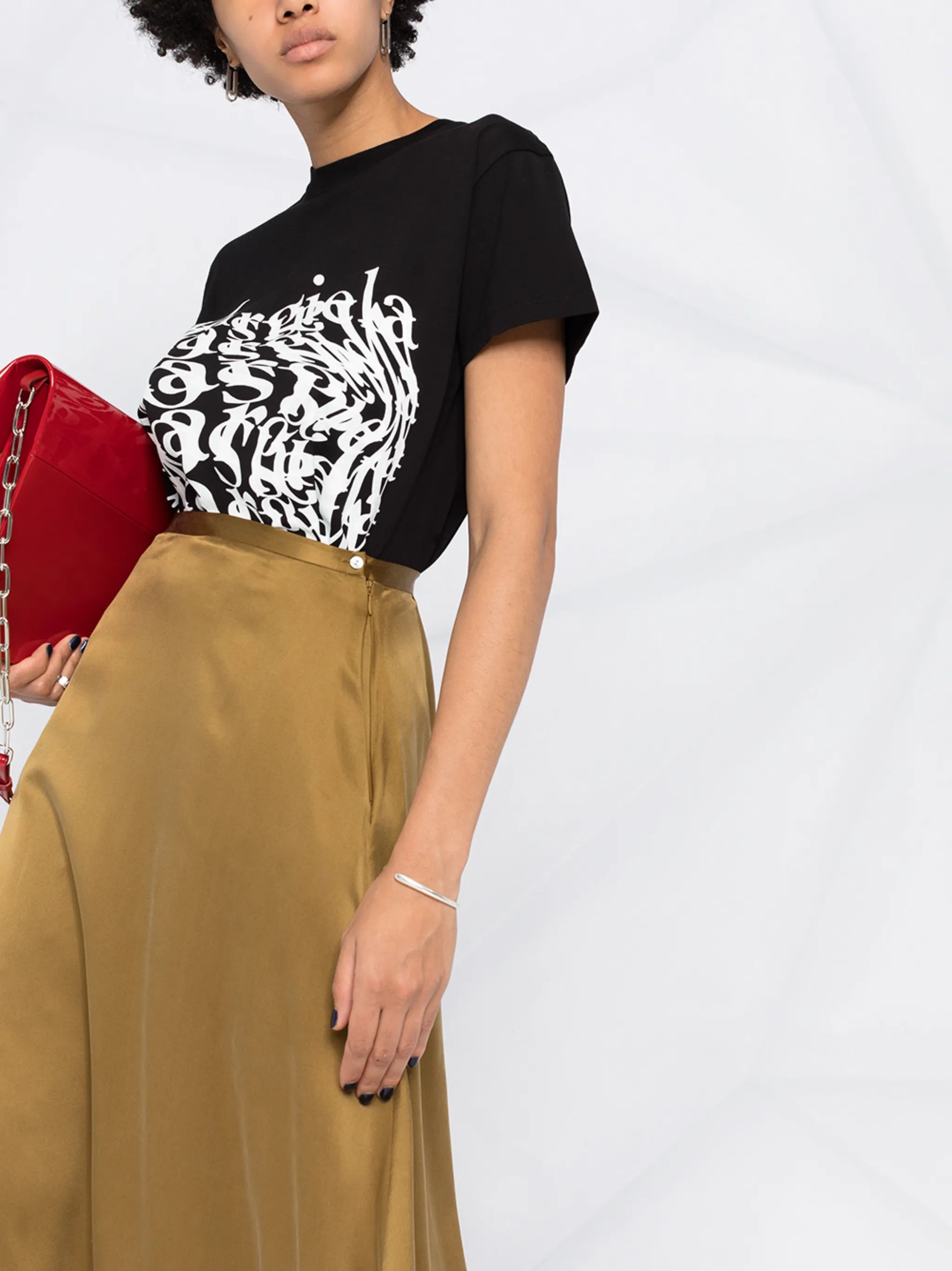 distorted-logo T-shirt