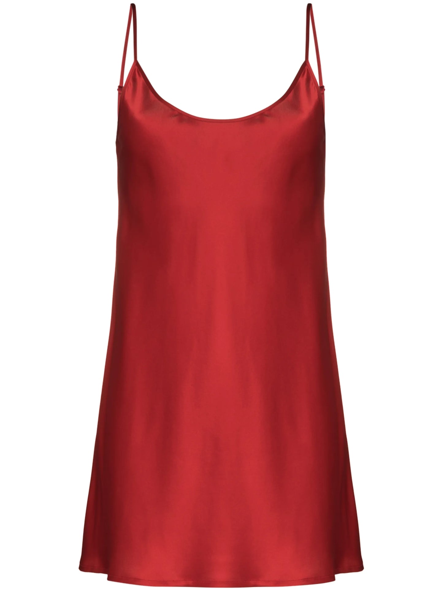 scoop-neck silk slip nightdress