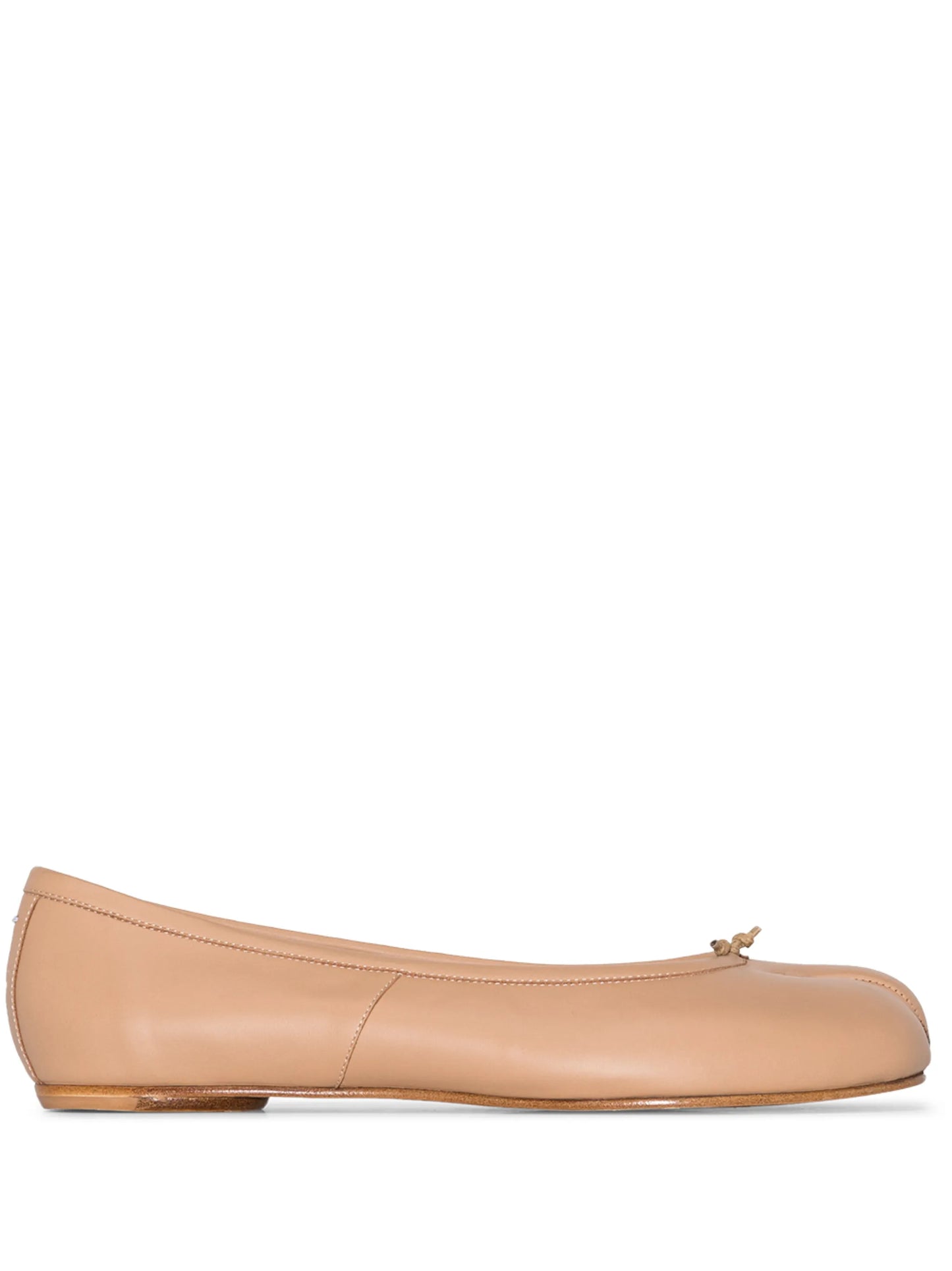 Tabi leather ballerina shoes