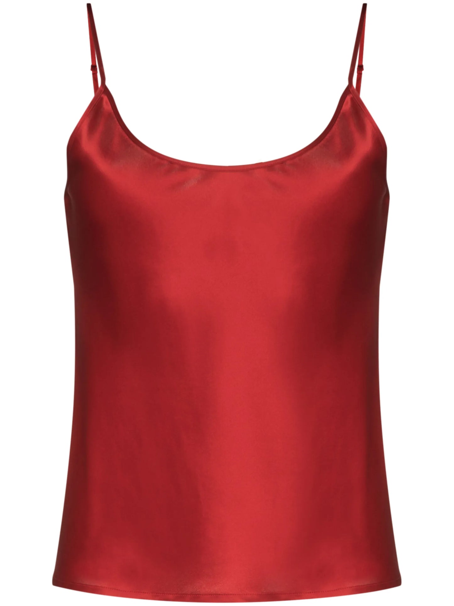 scoop-neck silk pyjama top