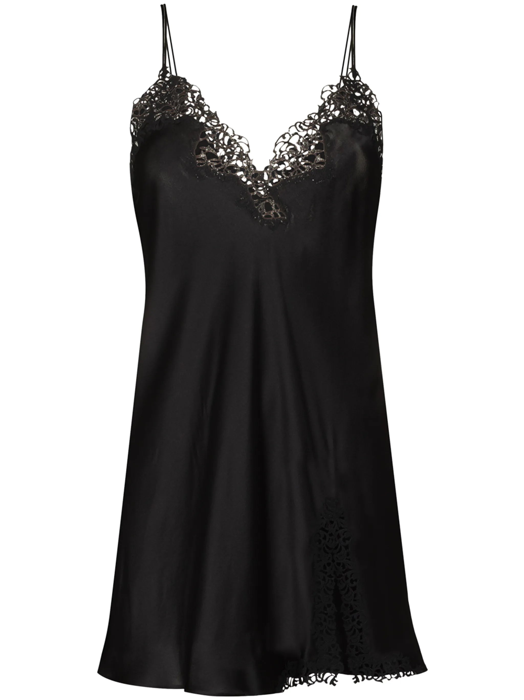lace detail slip dress