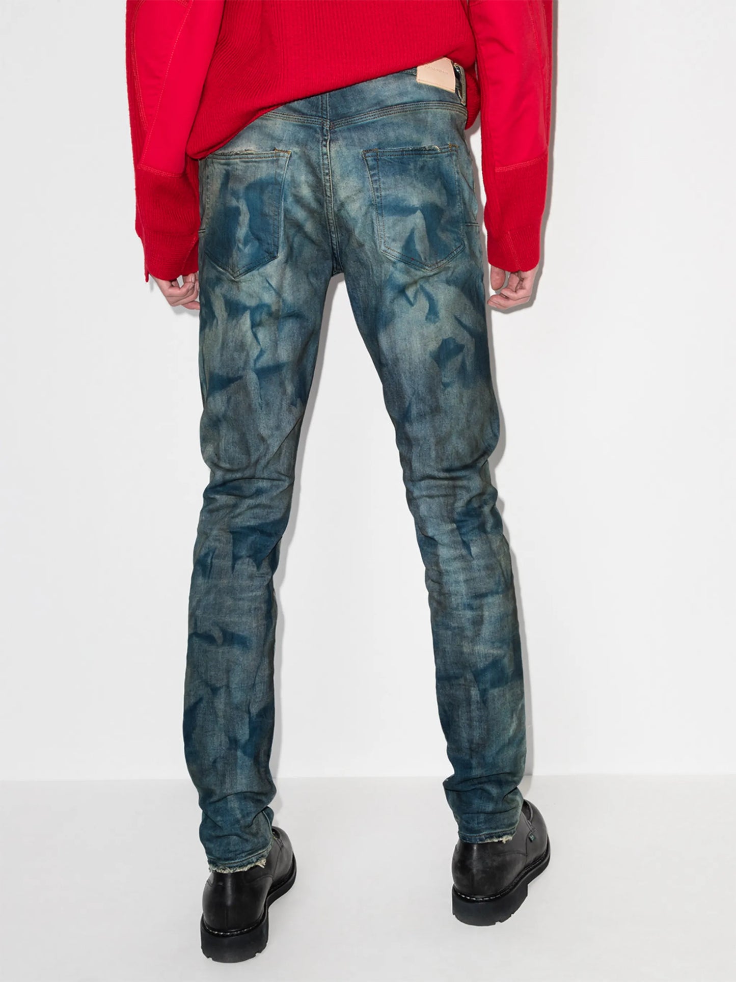 bleached-effect skinny jeans
