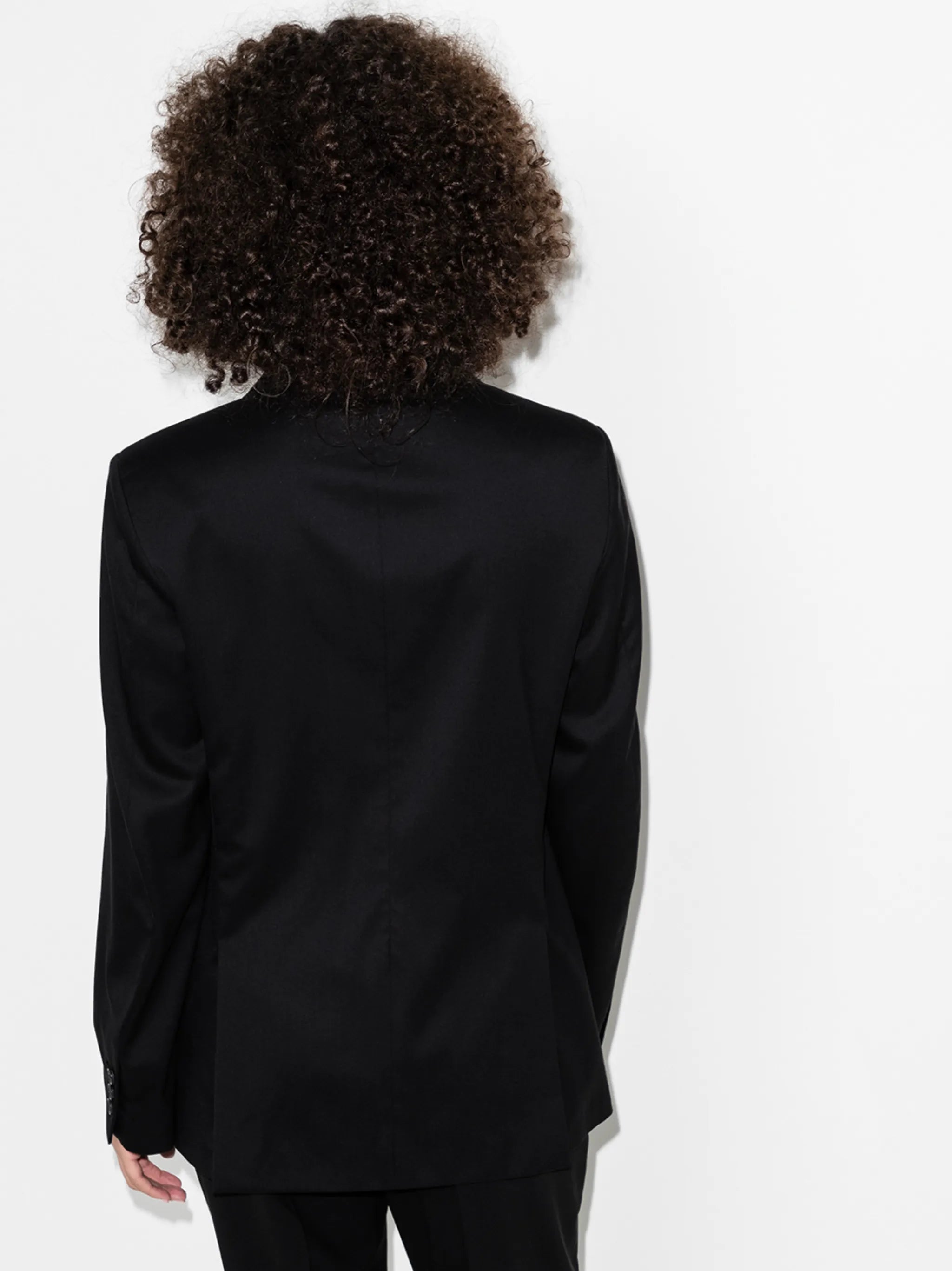 double-breasted wool blazer