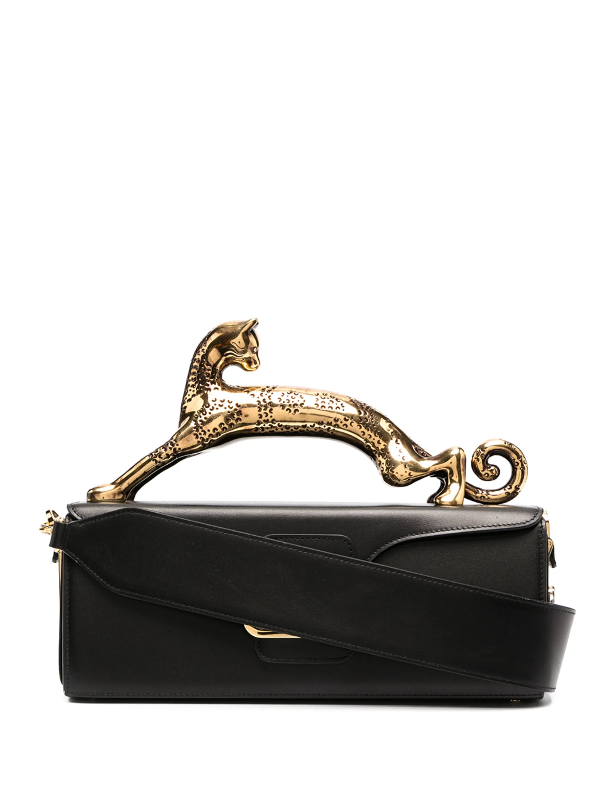 Pencil Cat bag in box calf