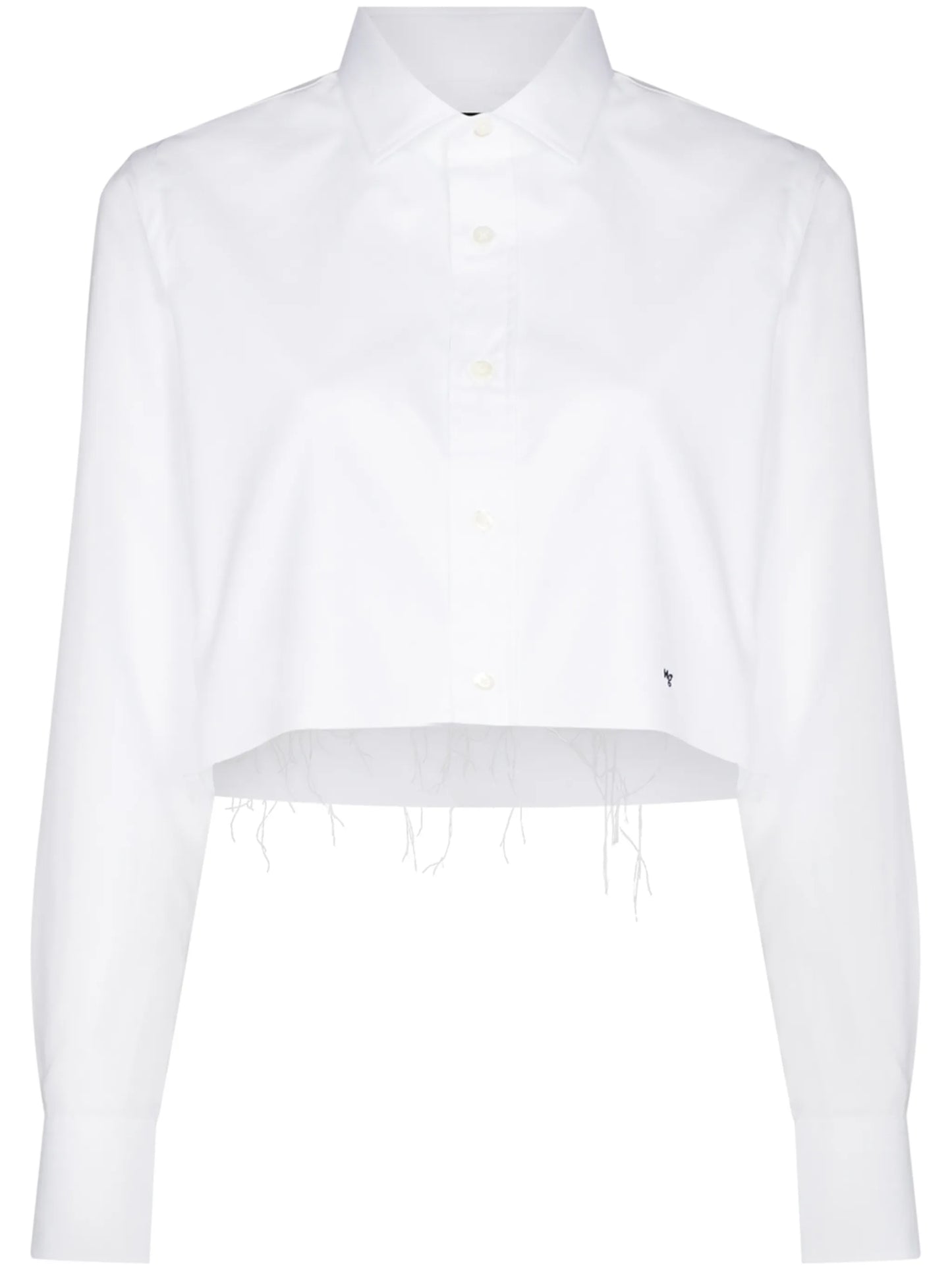 long-sleeve cropped shirt
