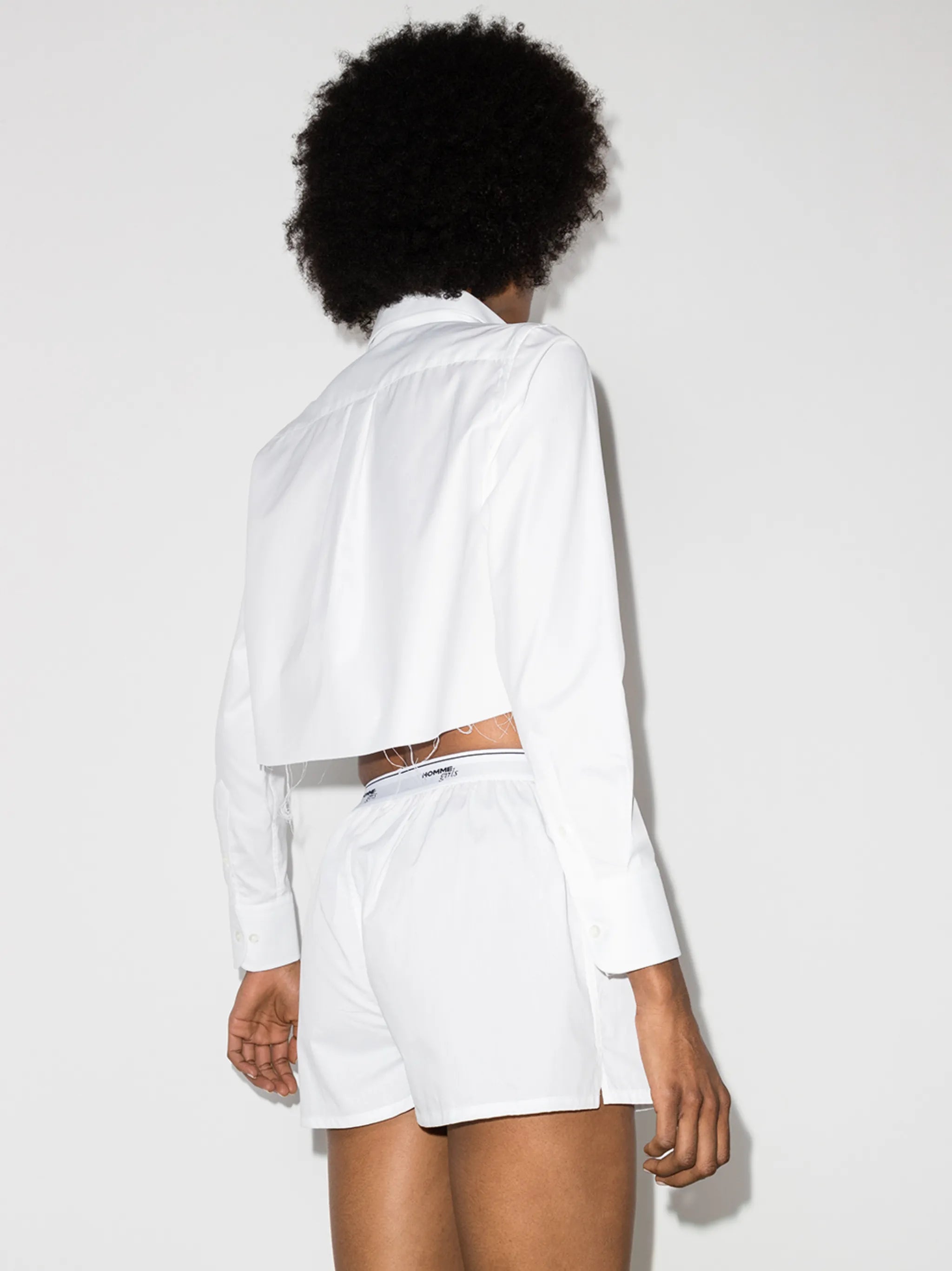 long-sleeve cropped shirt