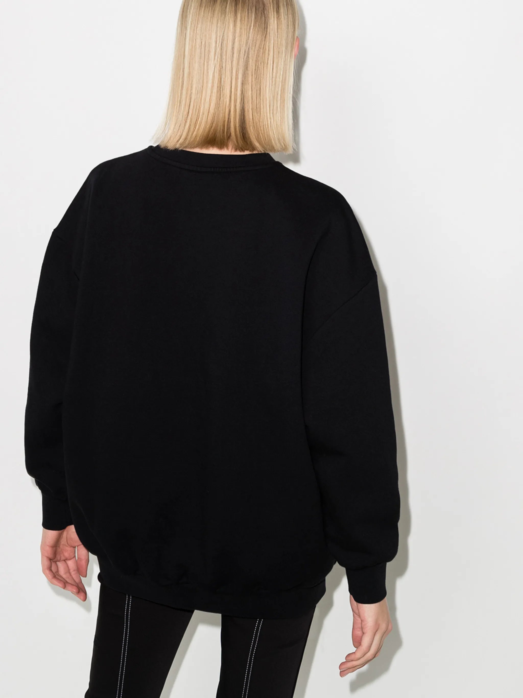 long-sleeve photograph print sweatshirt
