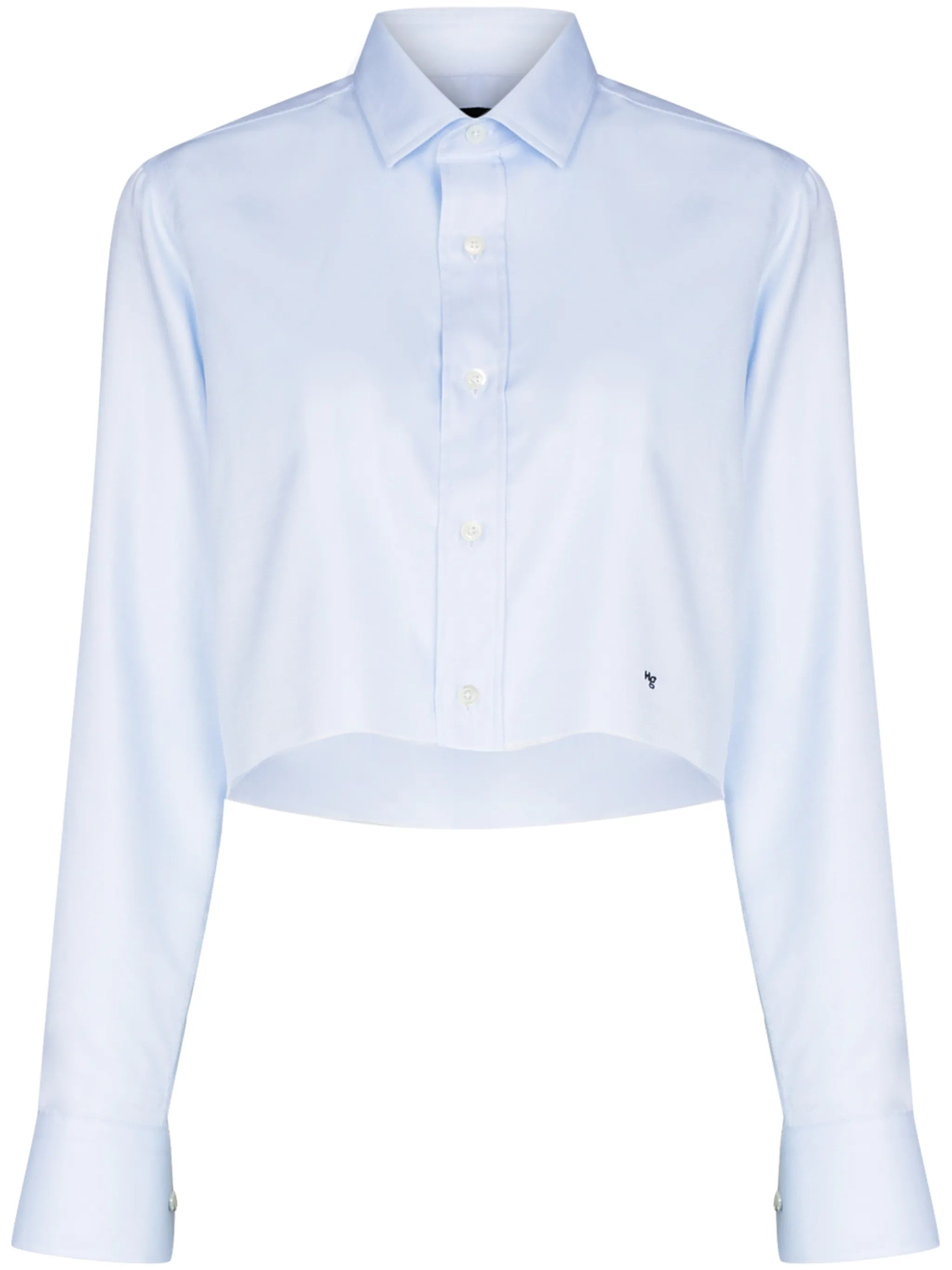 long-sleeve cropped shirt