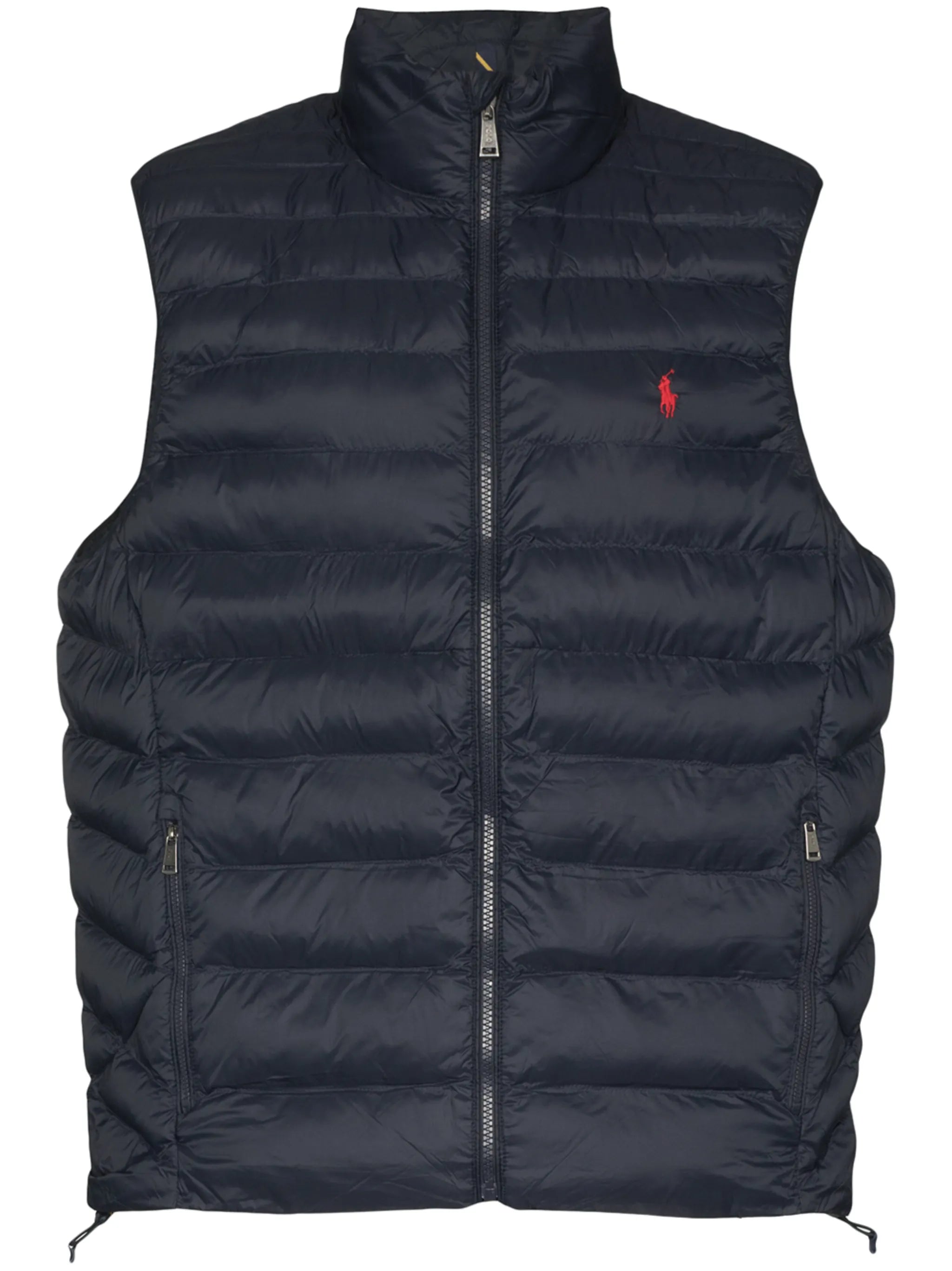 logo-embroidered puffer gilet
