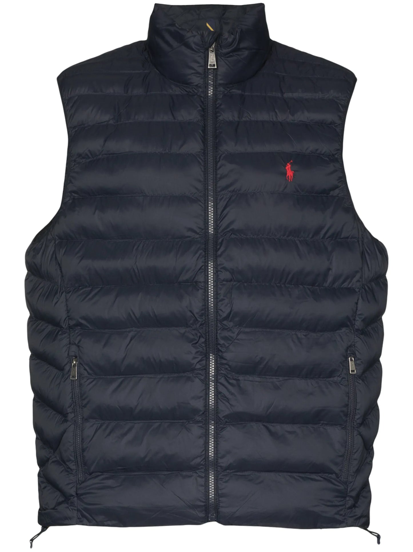 logo-embroidered puffer gilet