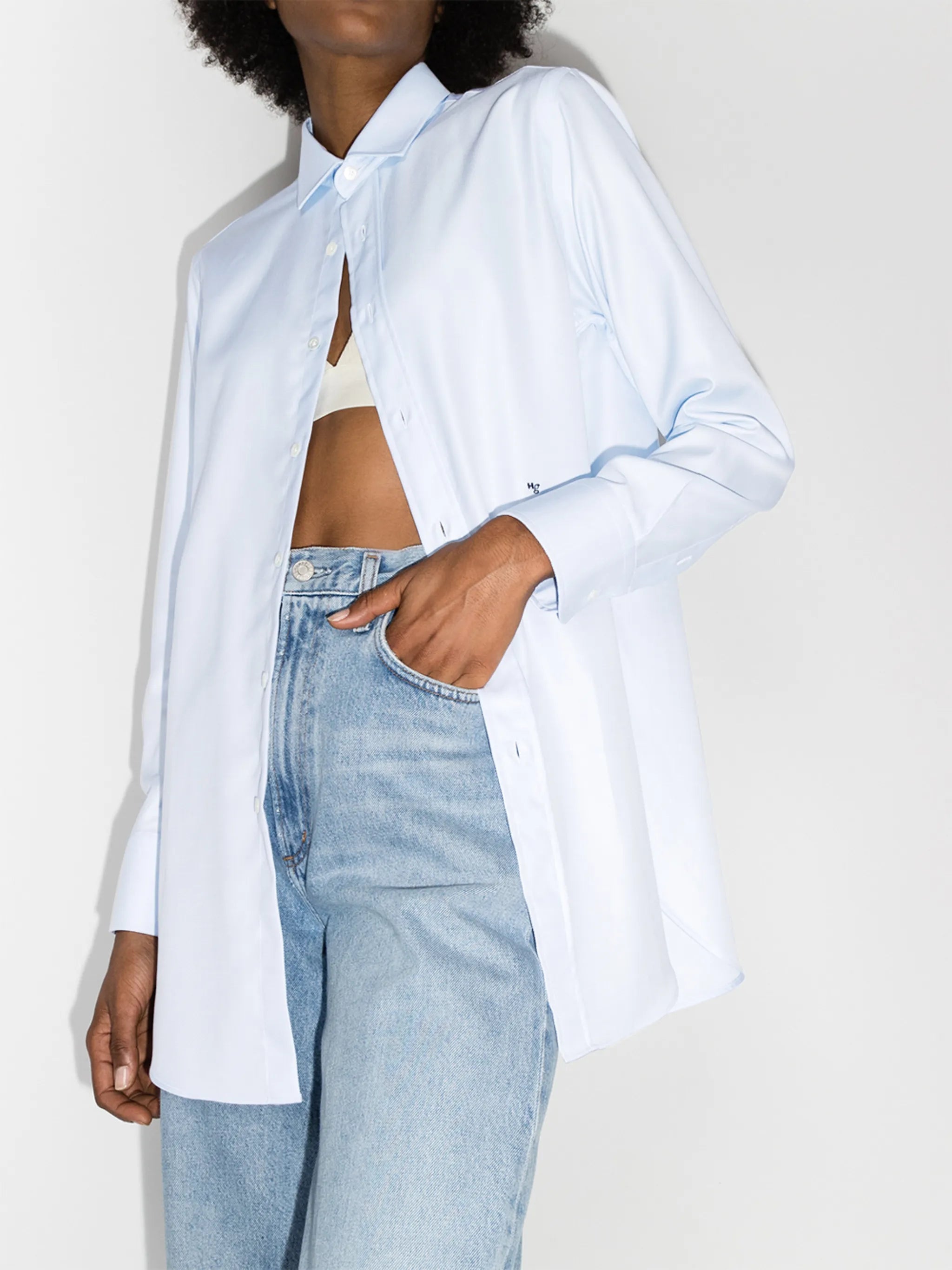 cotton button-up shirt
