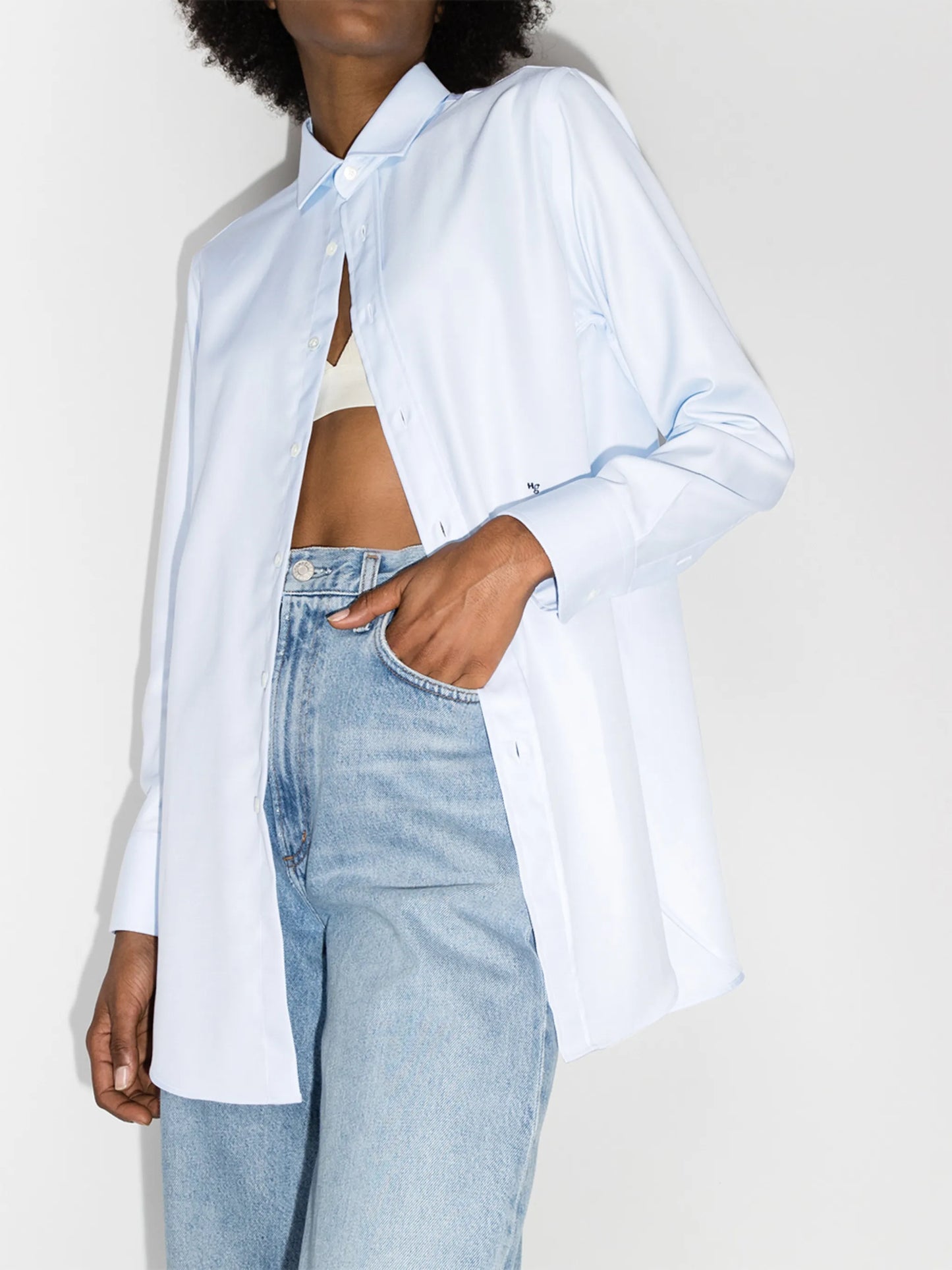 cotton button-up shirt