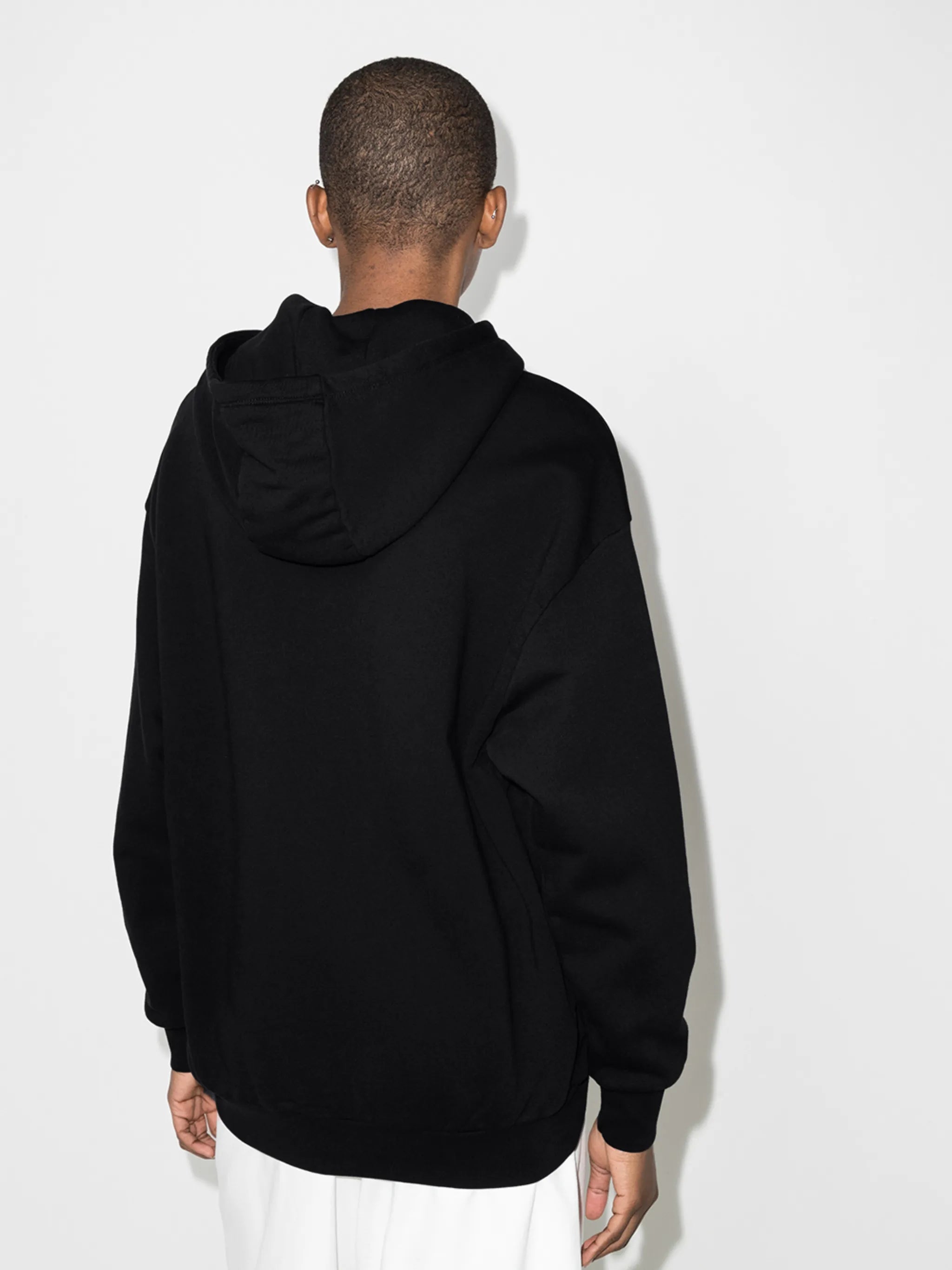 long-sleeve photograph print hoodie