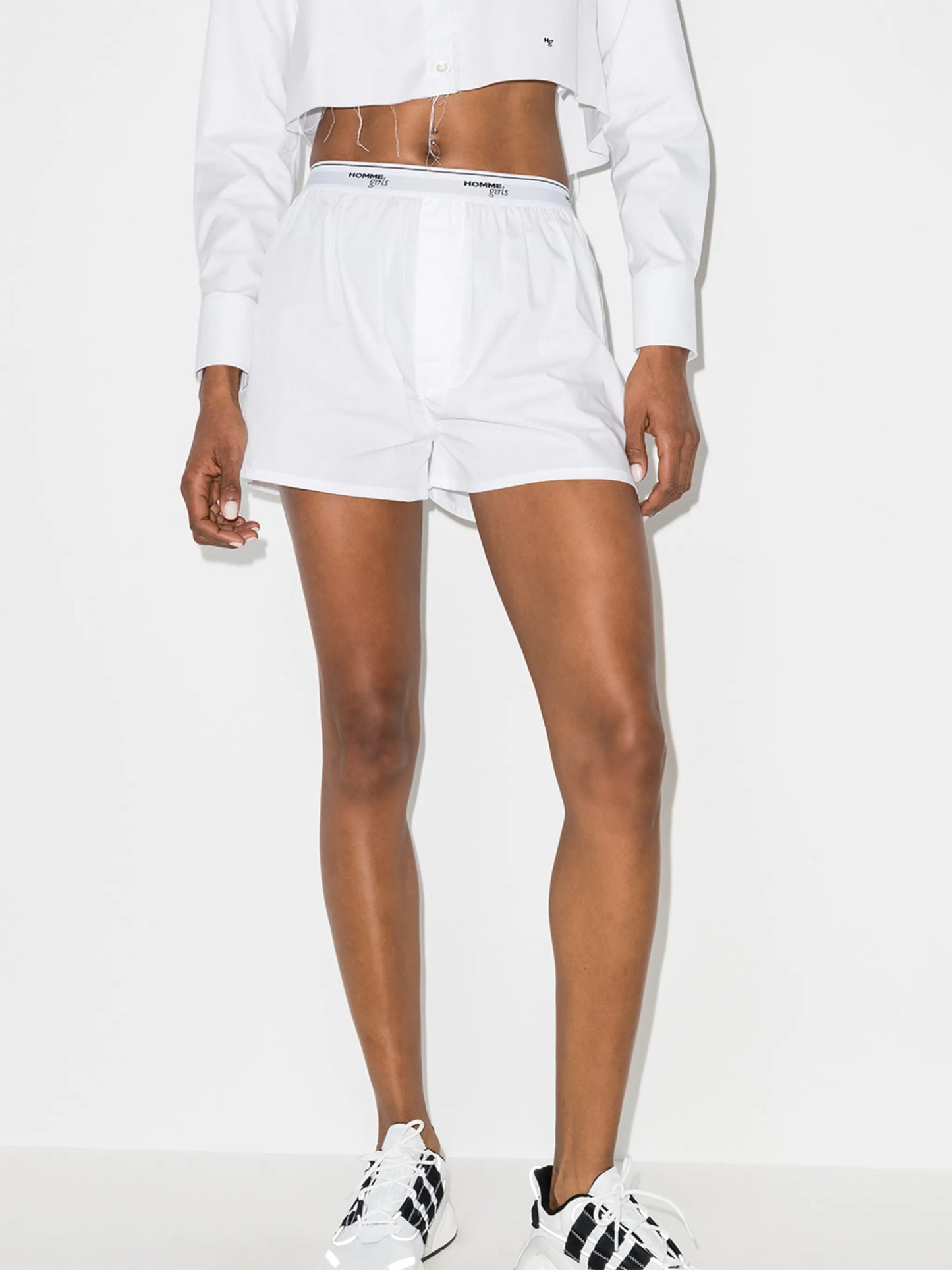 logo-tape detail boxer shorts
