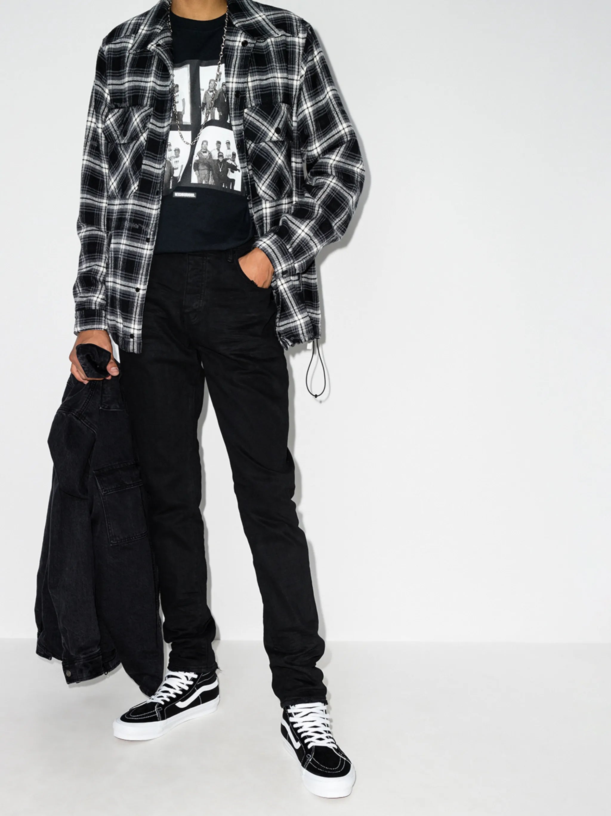 P001 black resin 3/D pants
