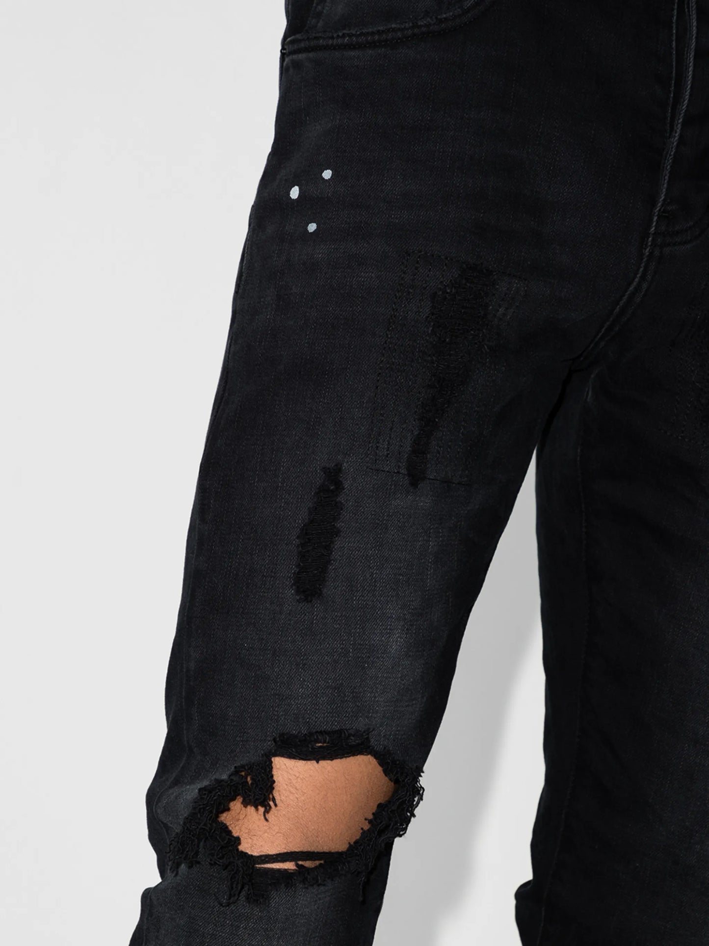ripped detail jeans
