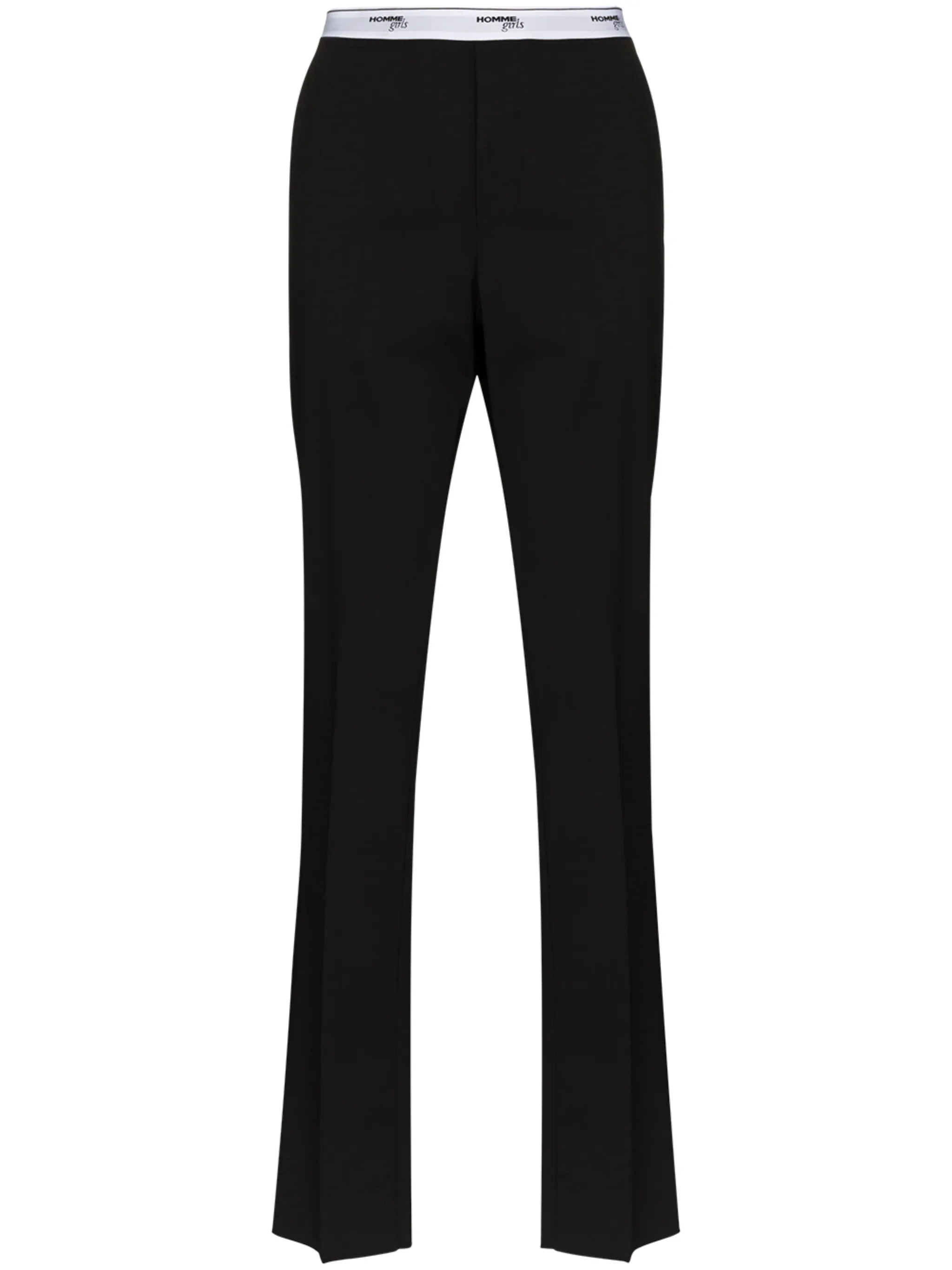 logo-waistband tailored trousers