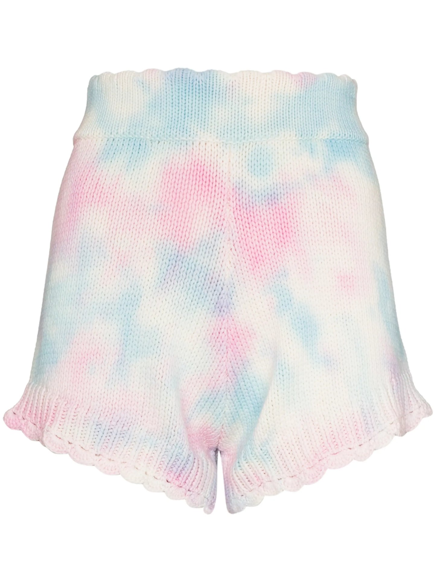Karissa knitted tie-dye shorts