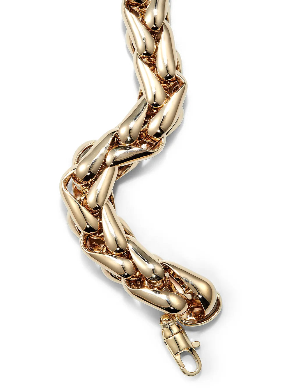 14kt yellow gold chunky chain bracelet