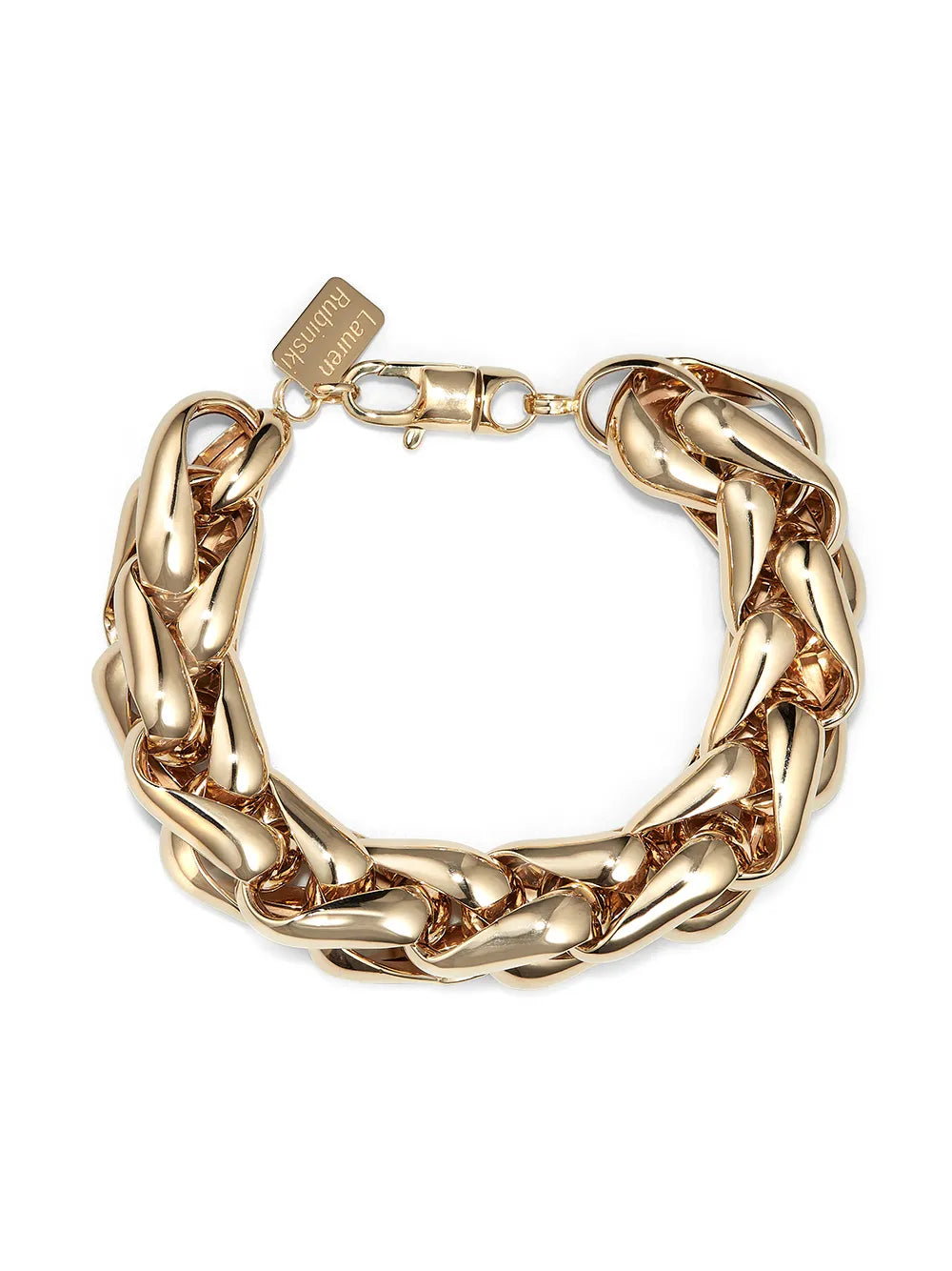 14kt yellow gold chunky chain bracelet