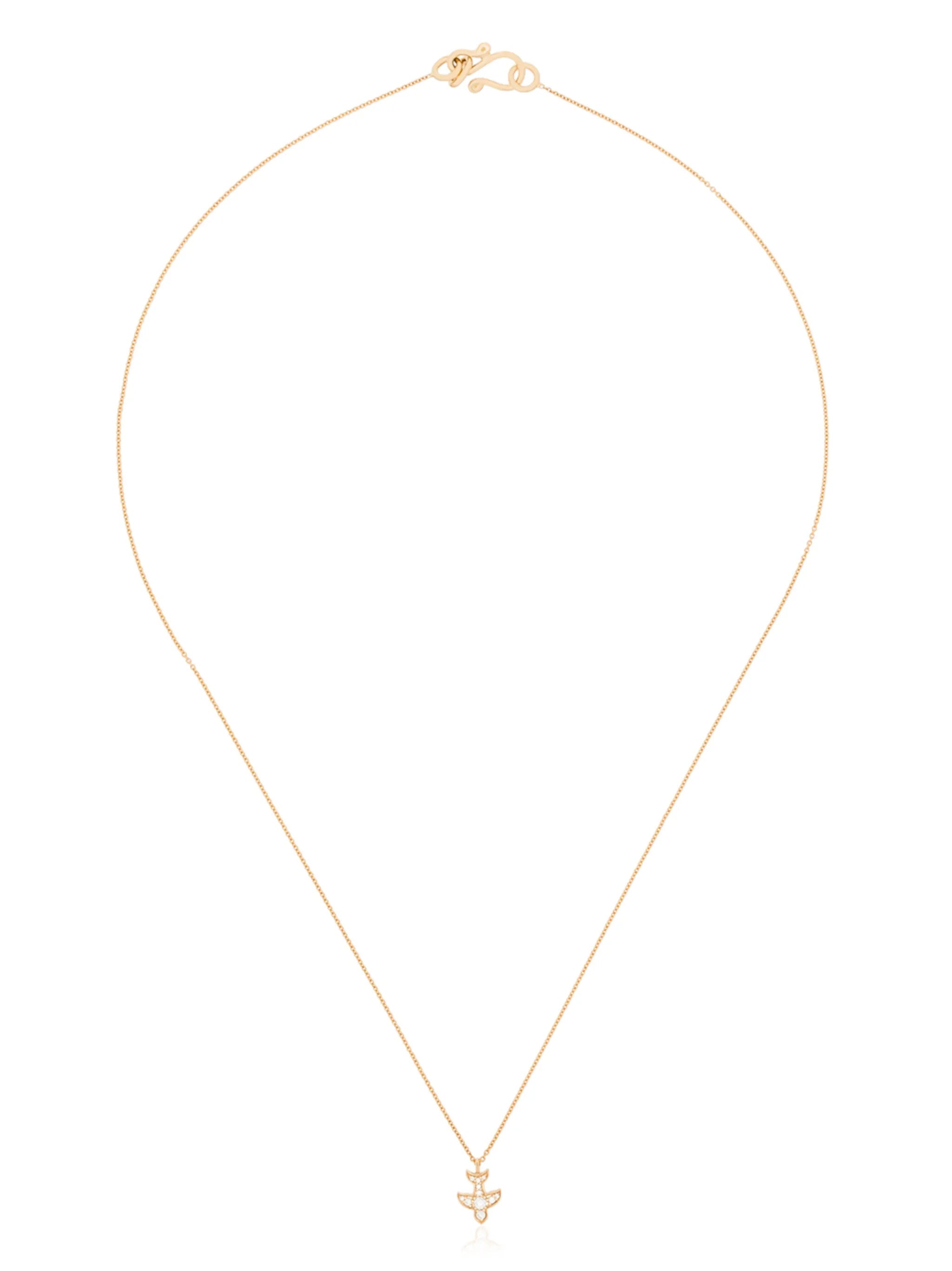 18kt yellow gold Petite Paloma diamond necklace