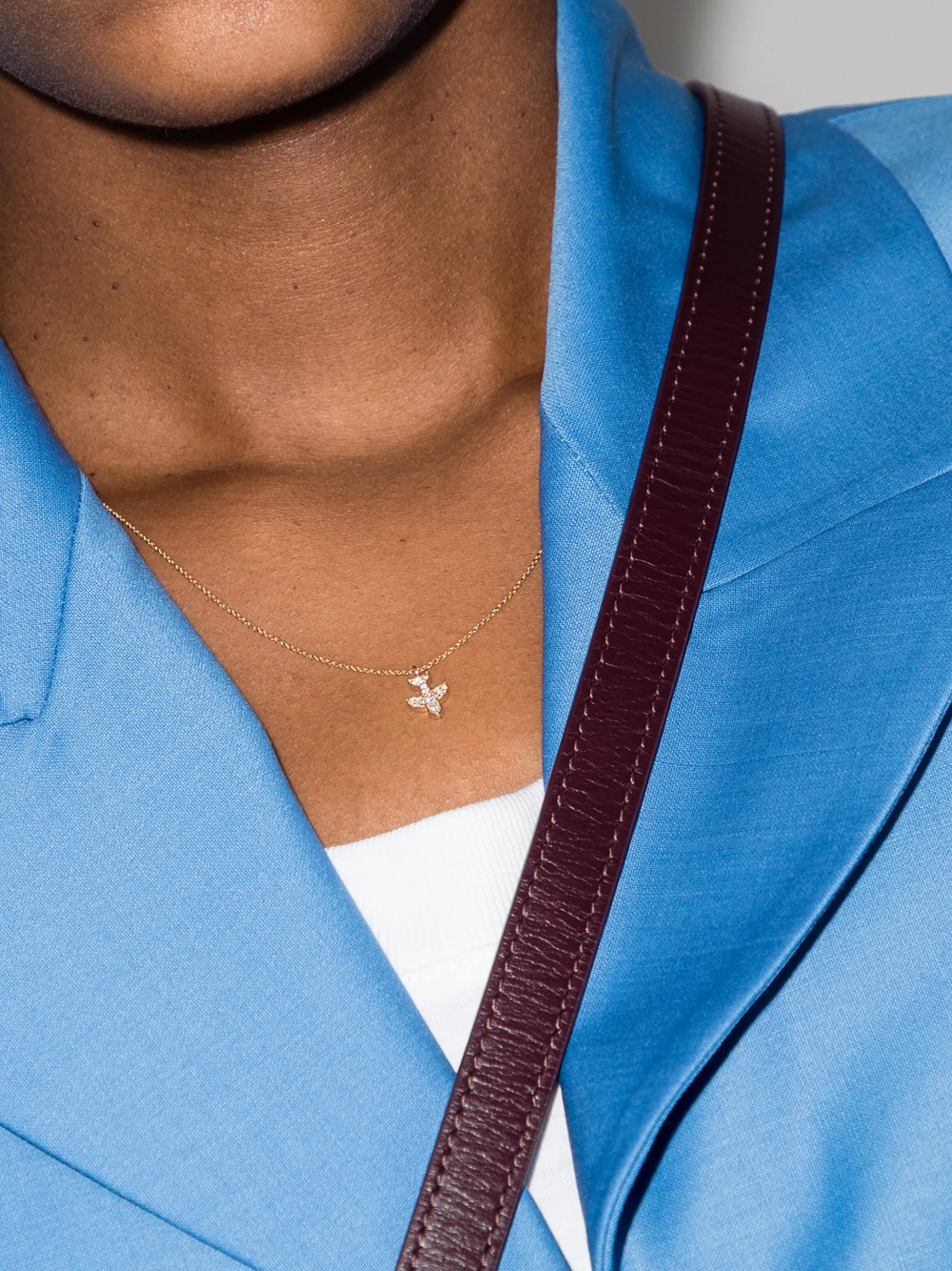 18kt yellow gold Petite Paloma diamond necklace