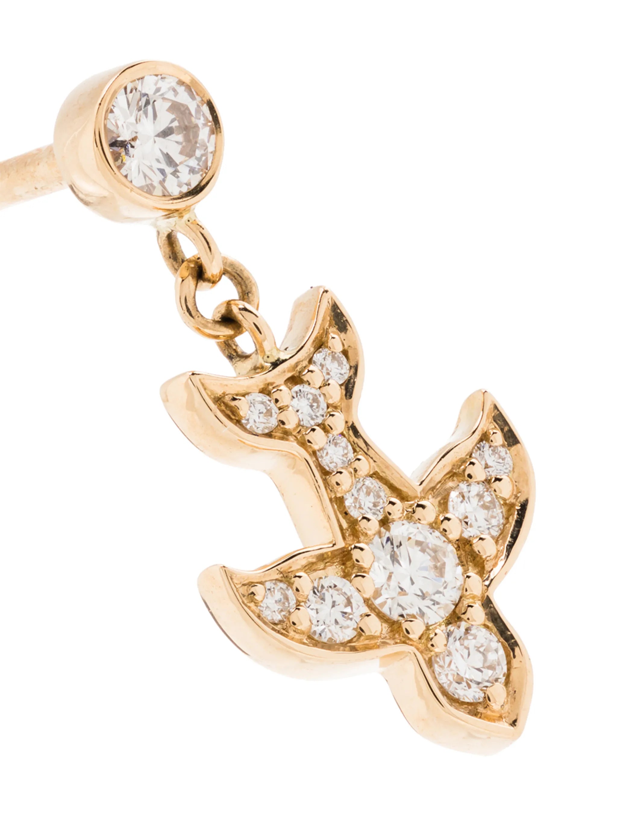 18kt yellow gold Paloma Diamant single earring