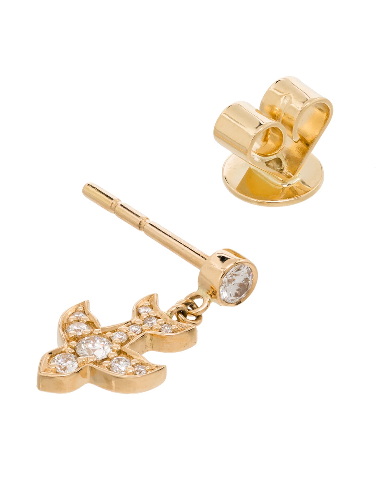18kt yellow gold Paloma Diamant single earring