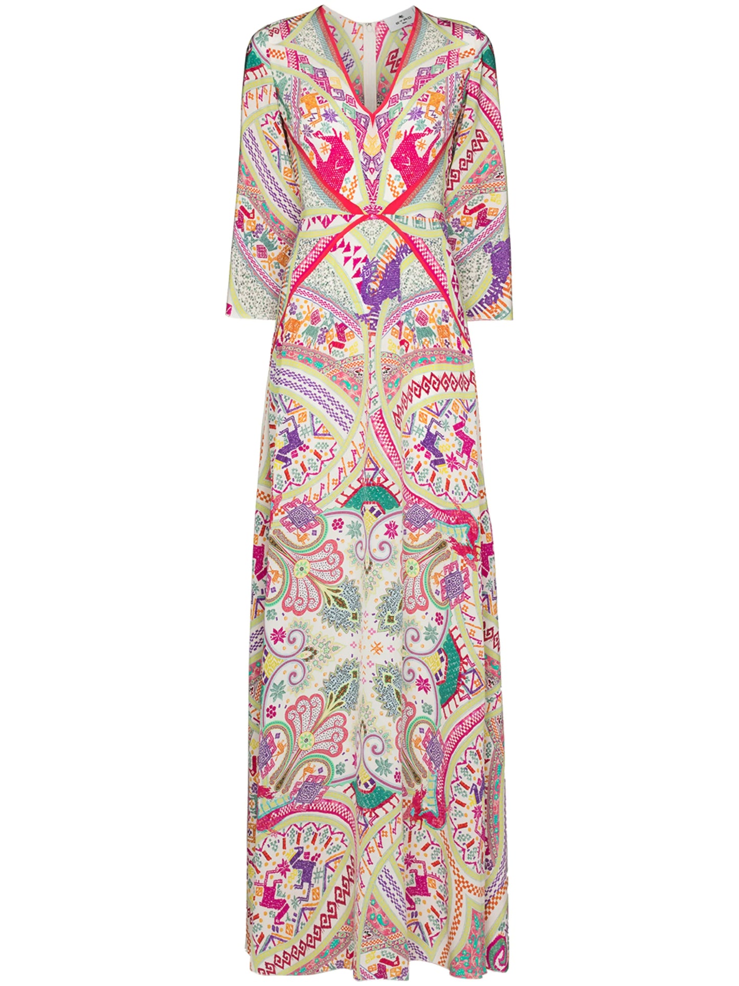 paisley print maxi dress