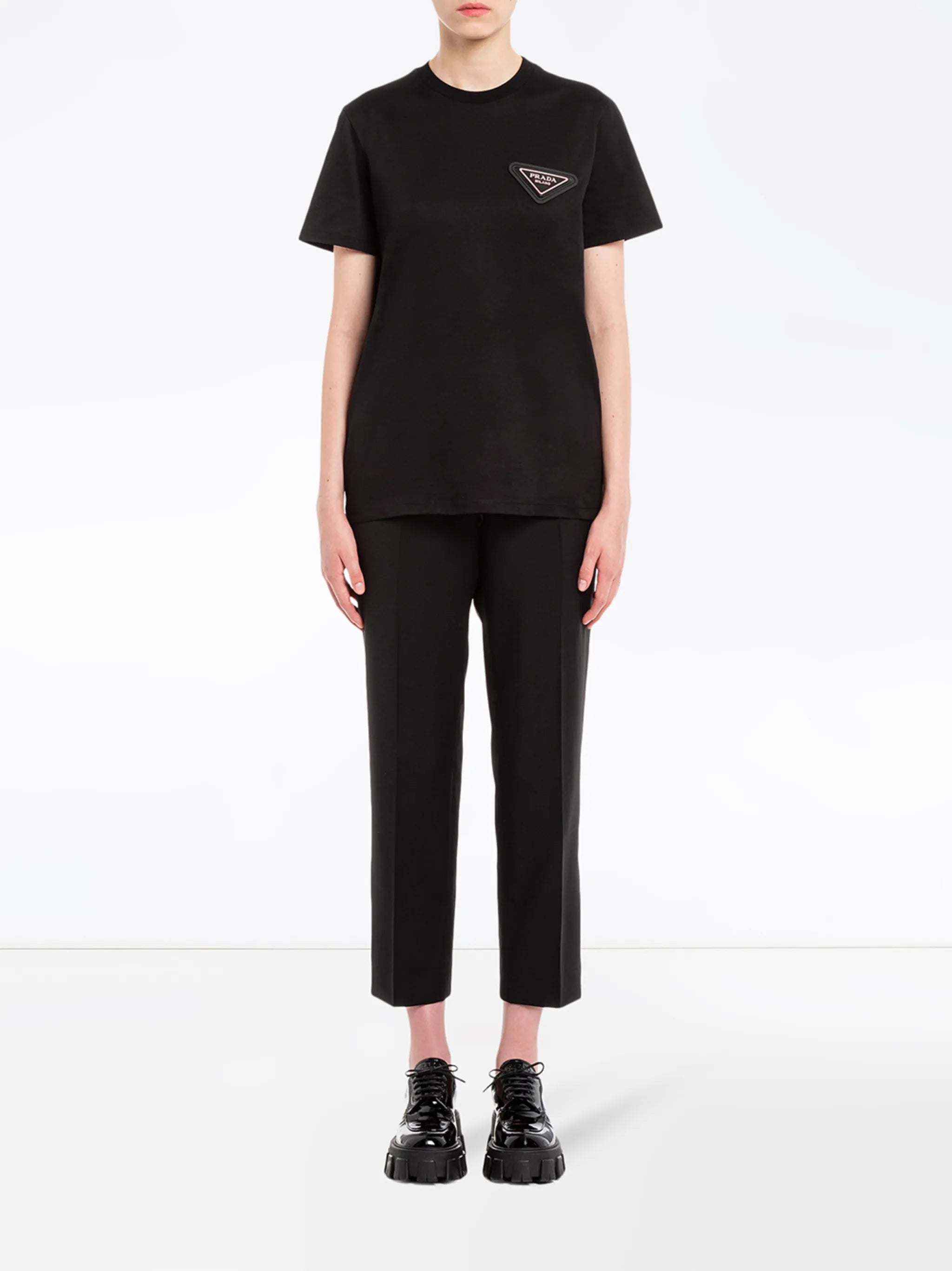 triangle-logo jersey T-shirt