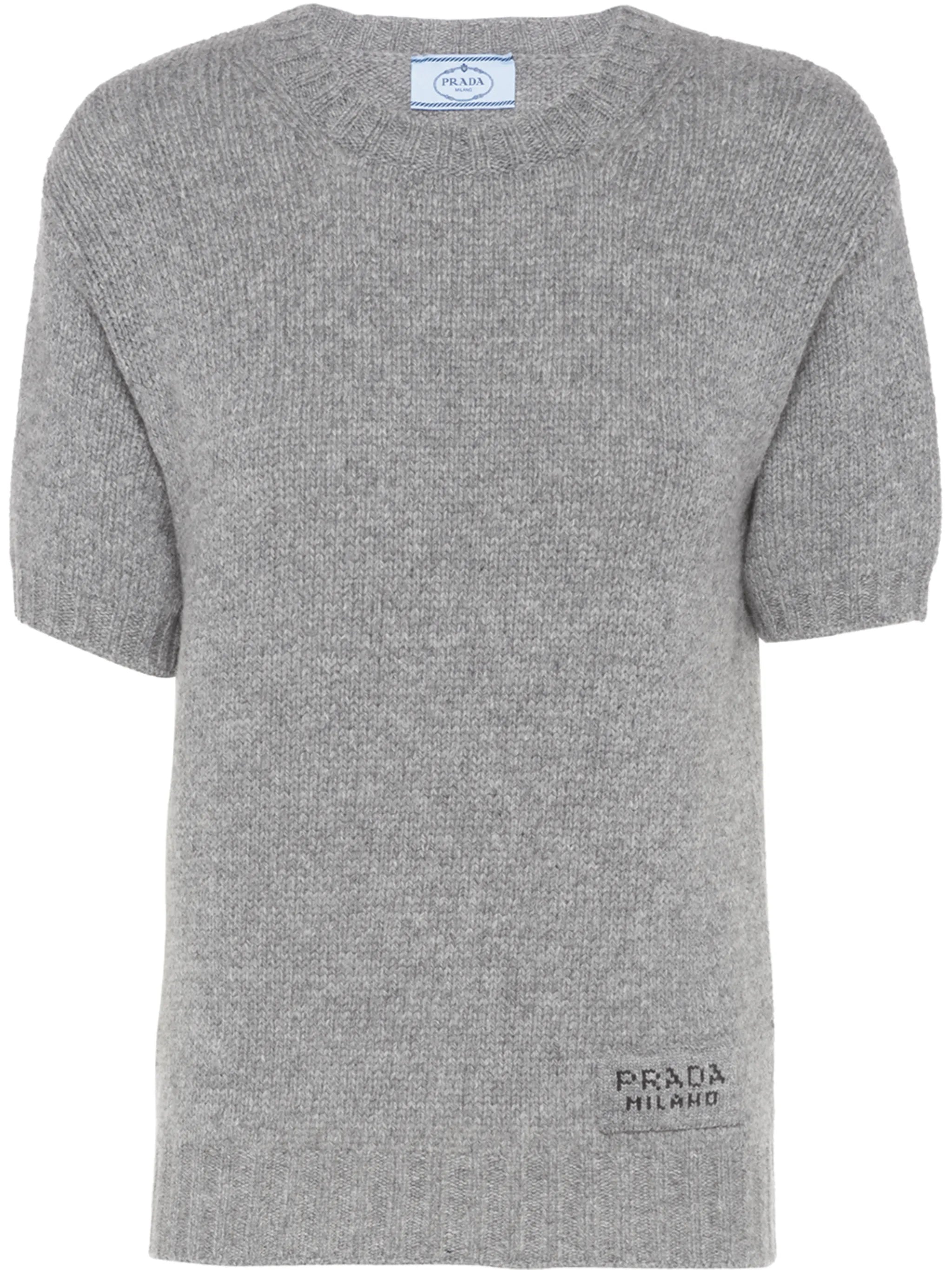 crew-neck shortsleeve jumper