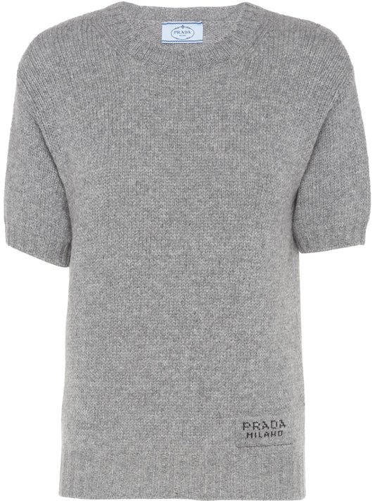 crew-neck shortsleeve jumper