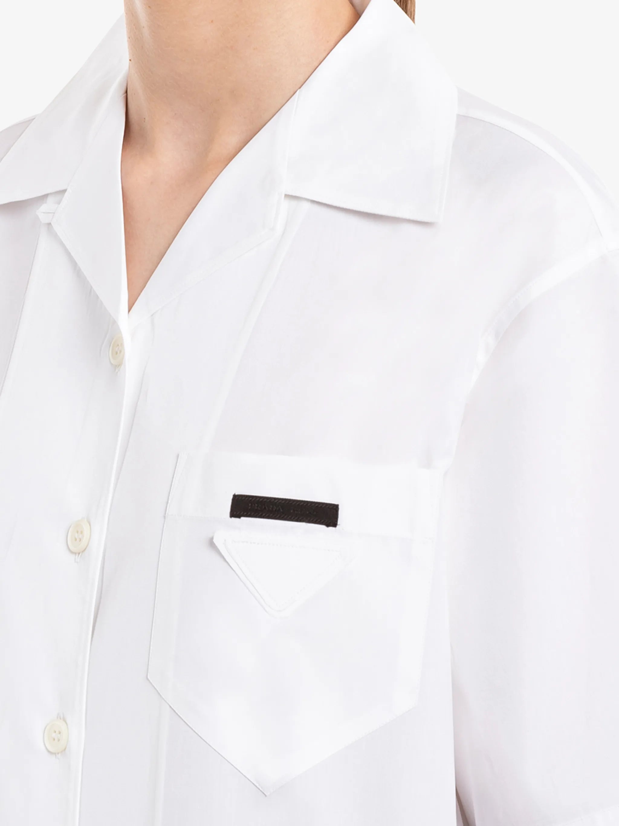 panelled bowling-style shirt