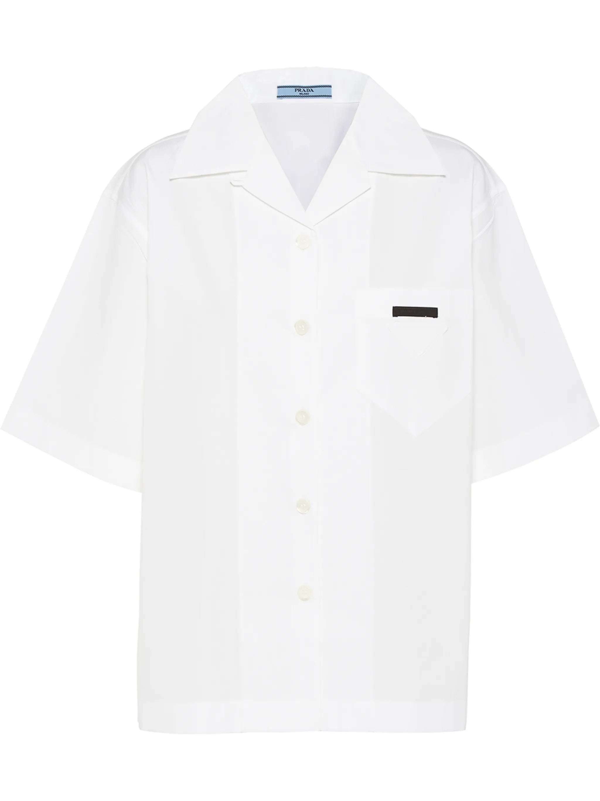 panelled bowling-style shirt