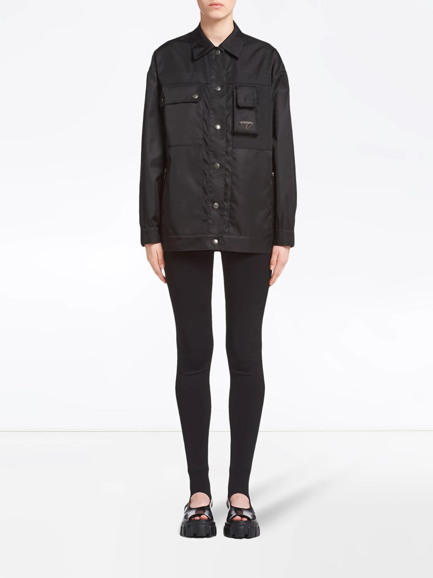 Gabardine blouson jacket