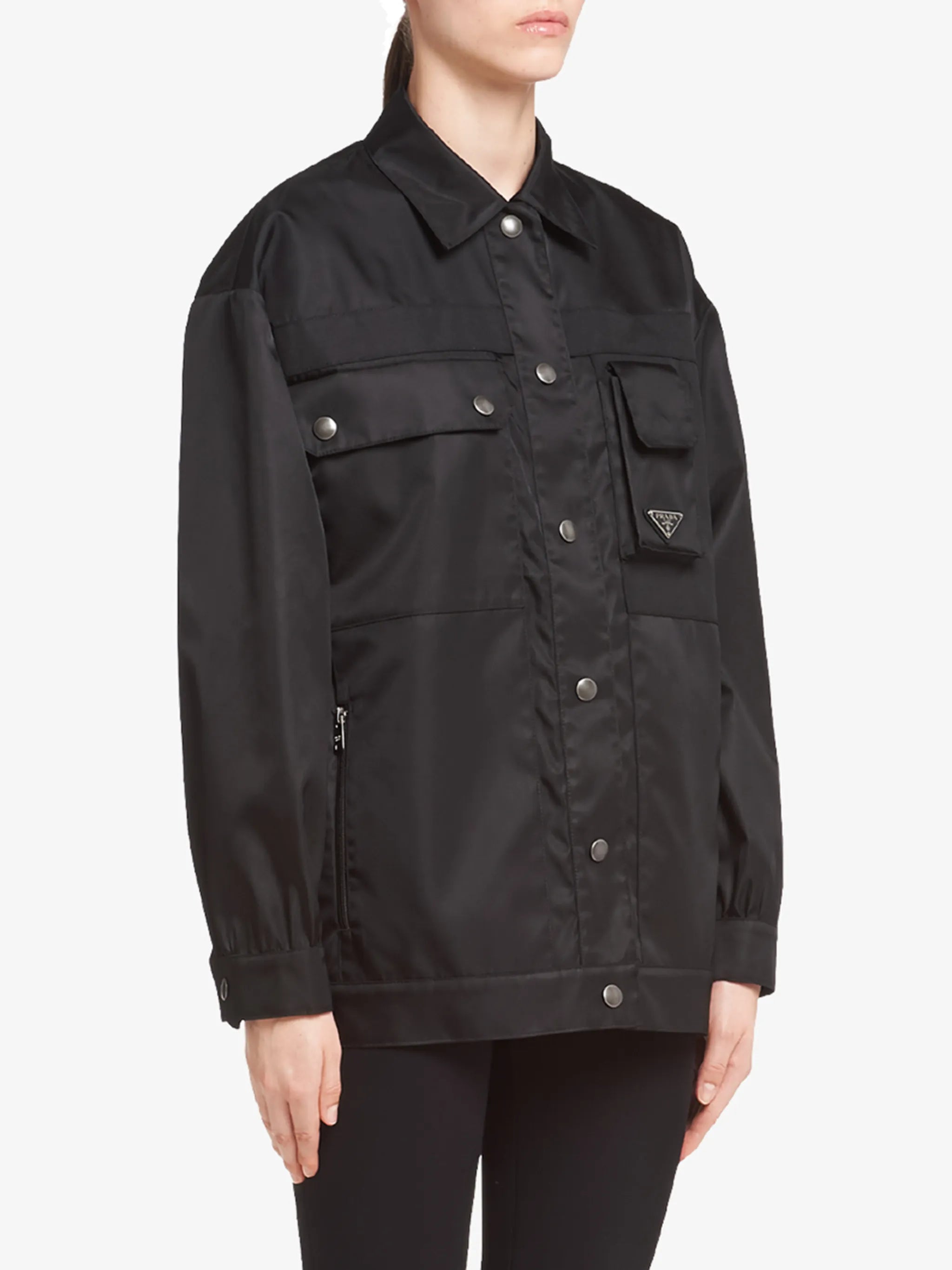 Gabardine blouson jacket