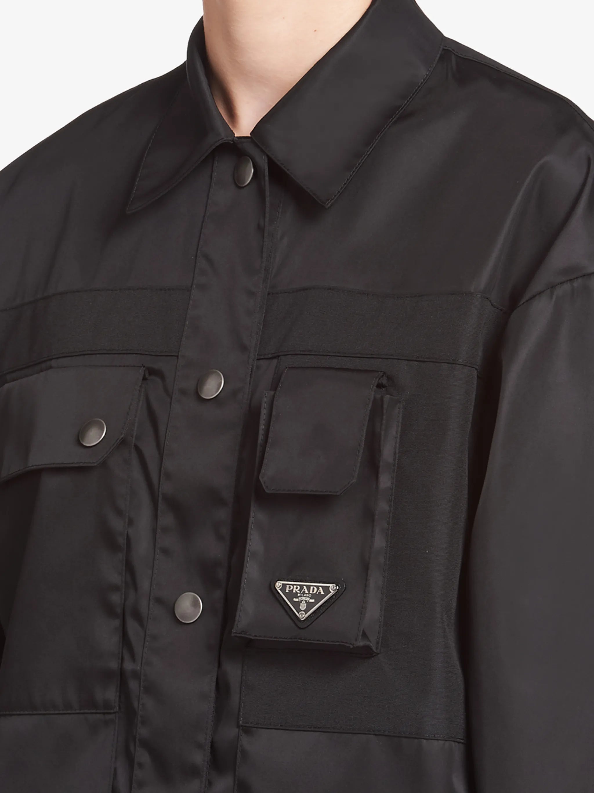 Gabardine blouson jacket