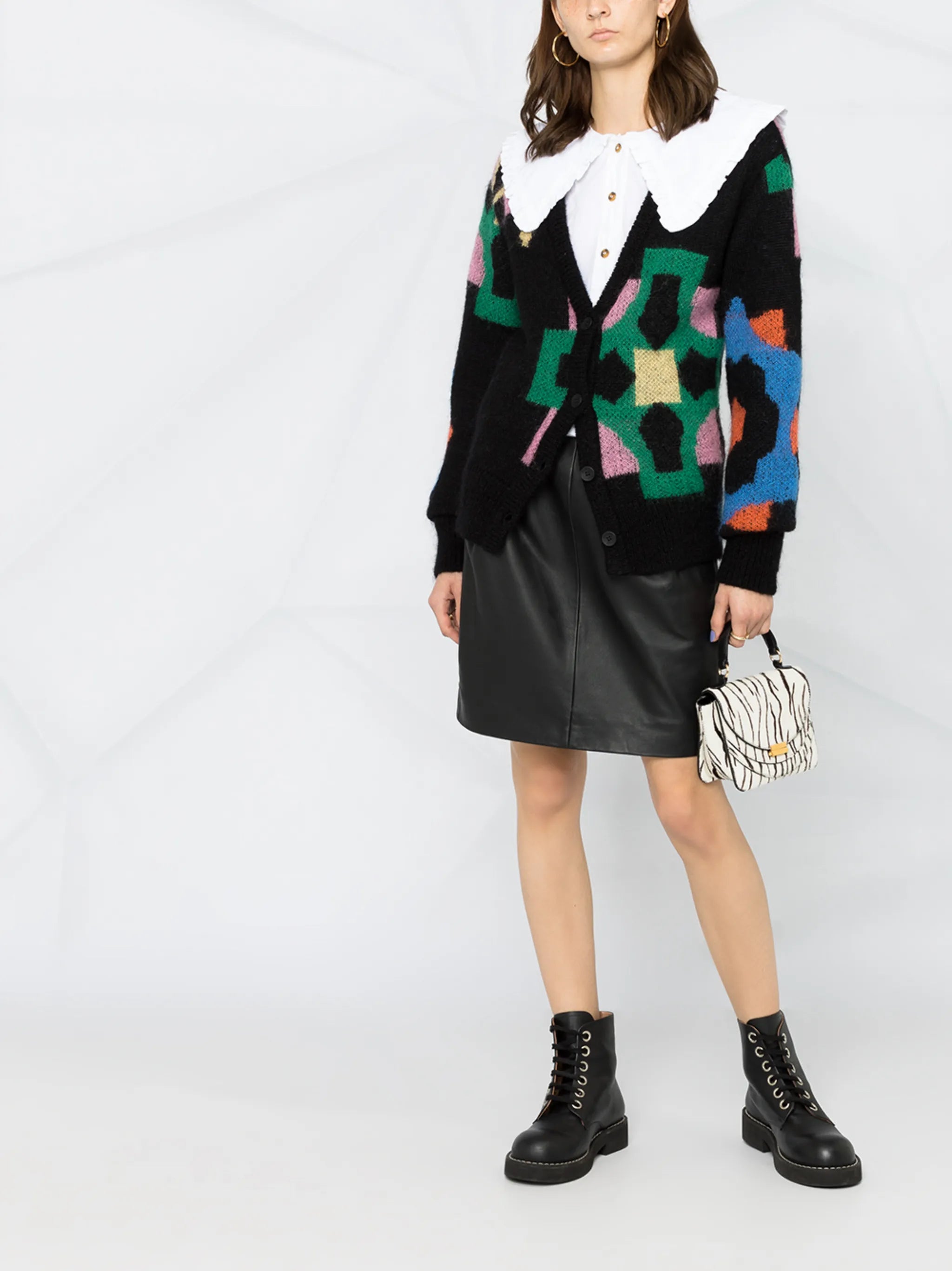 frill collar poplin shirt