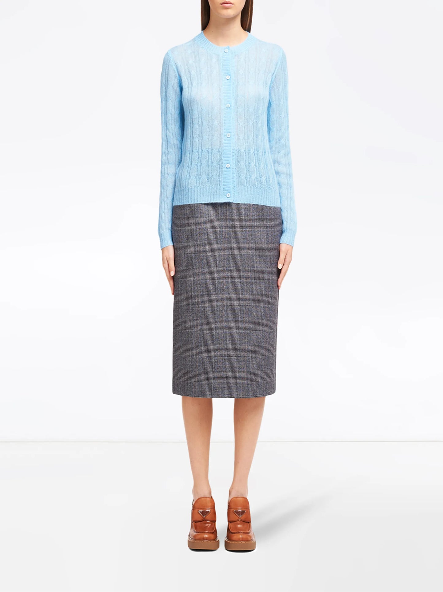 cable-knit cardigan