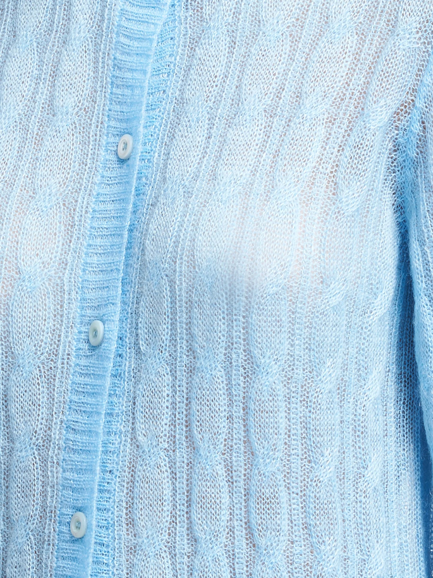 cable-knit cardigan