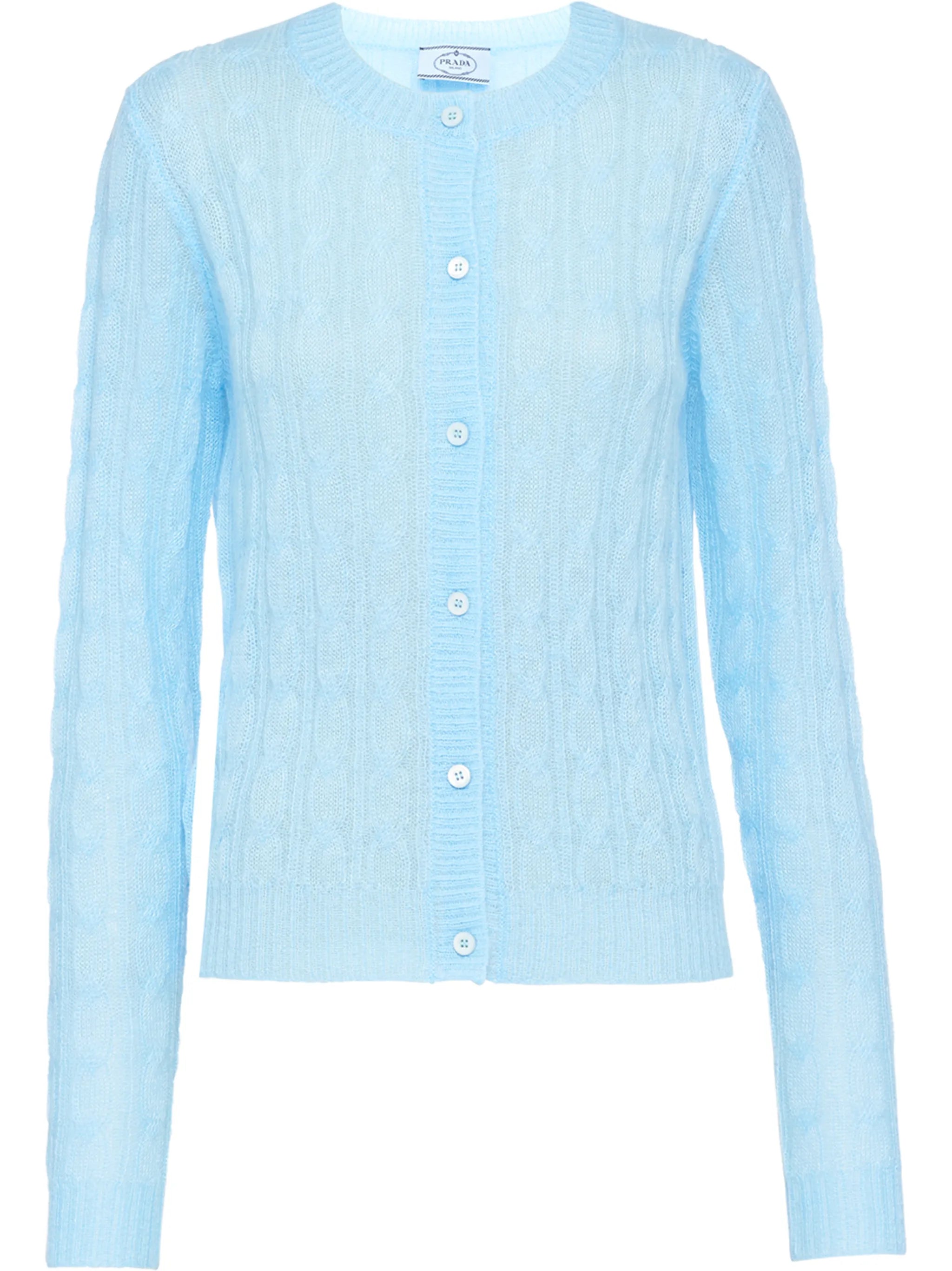 cable-knit cardigan