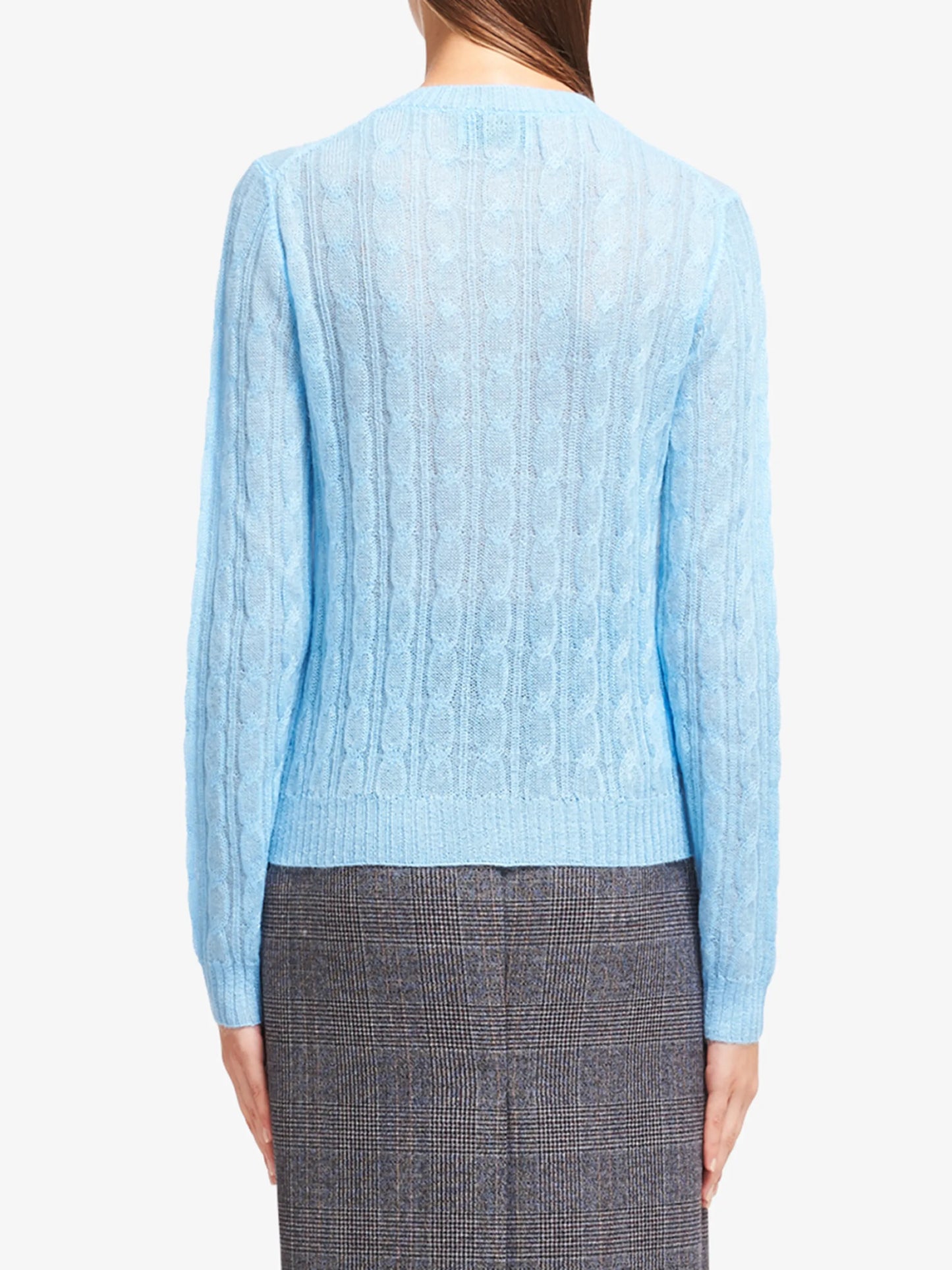 cable-knit cardigan