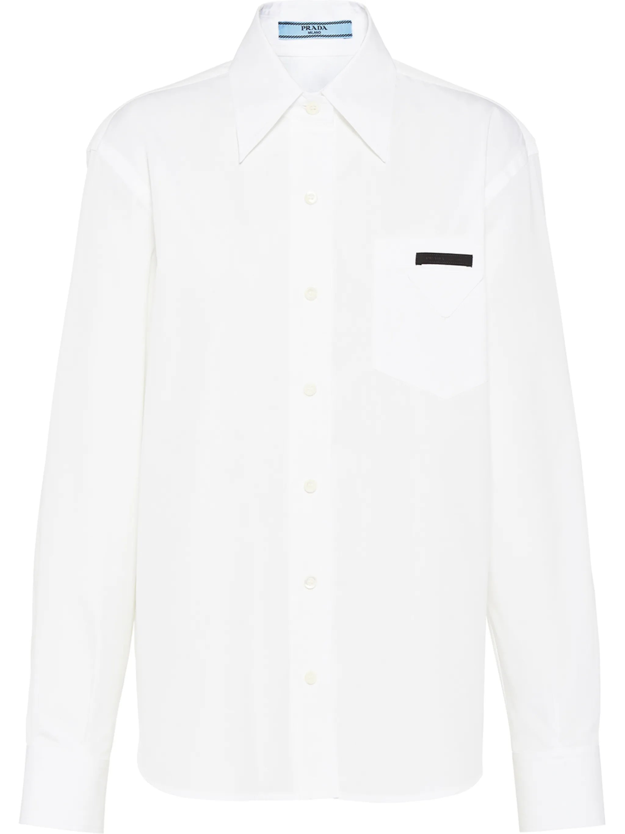 logo-patch buttoned shirt