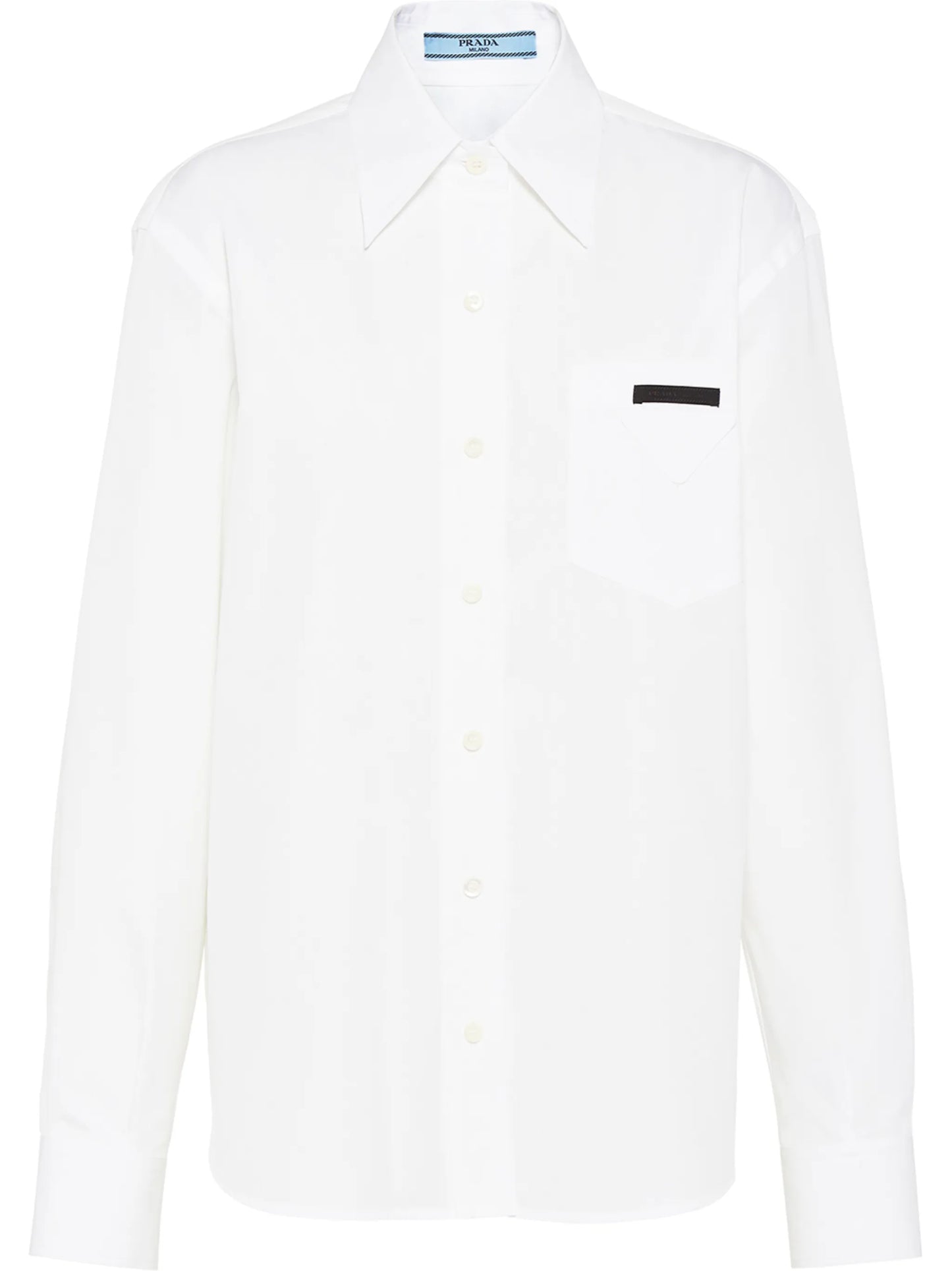 logo-patch buttoned shirt