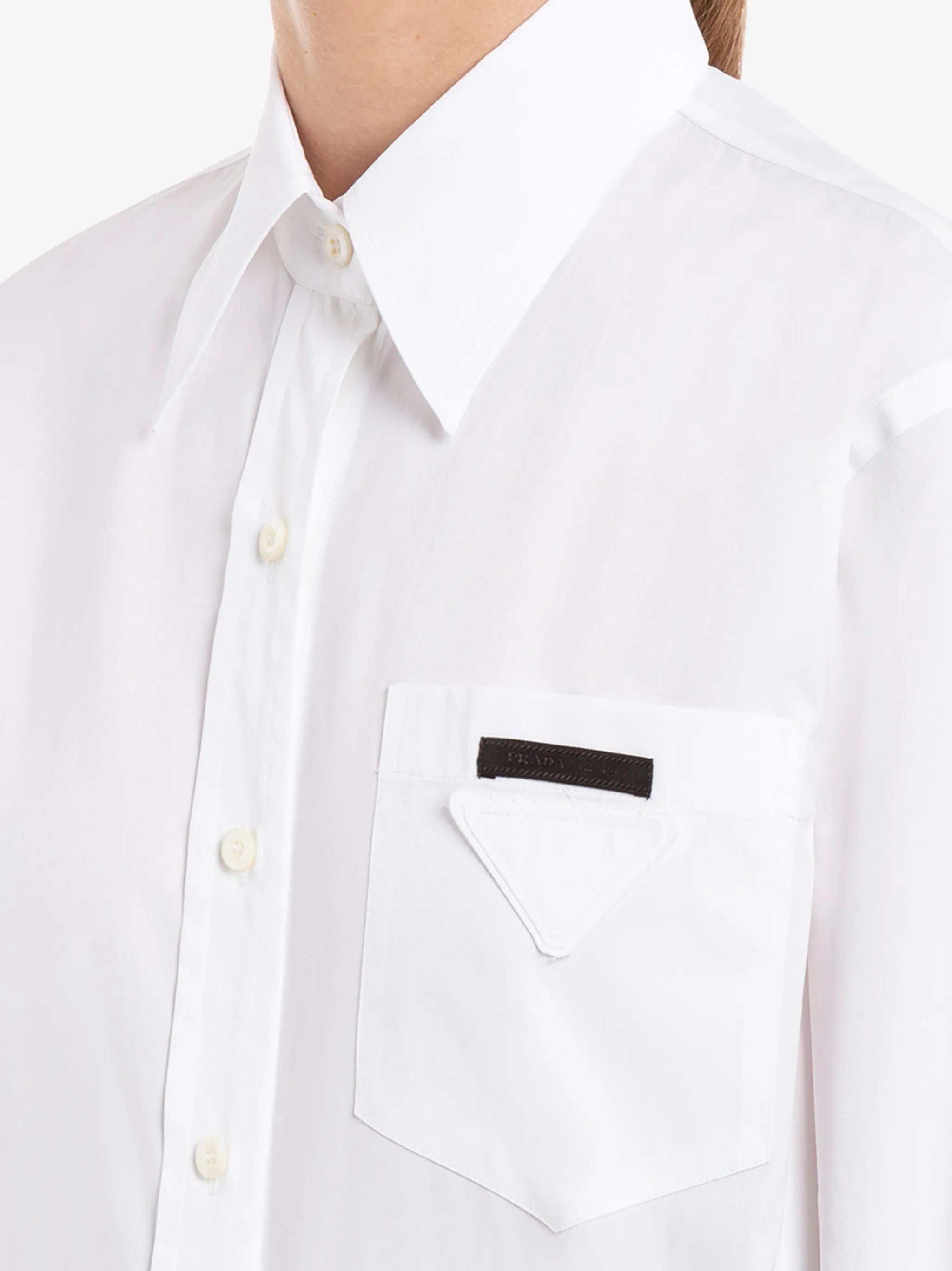 logo-patch buttoned shirt