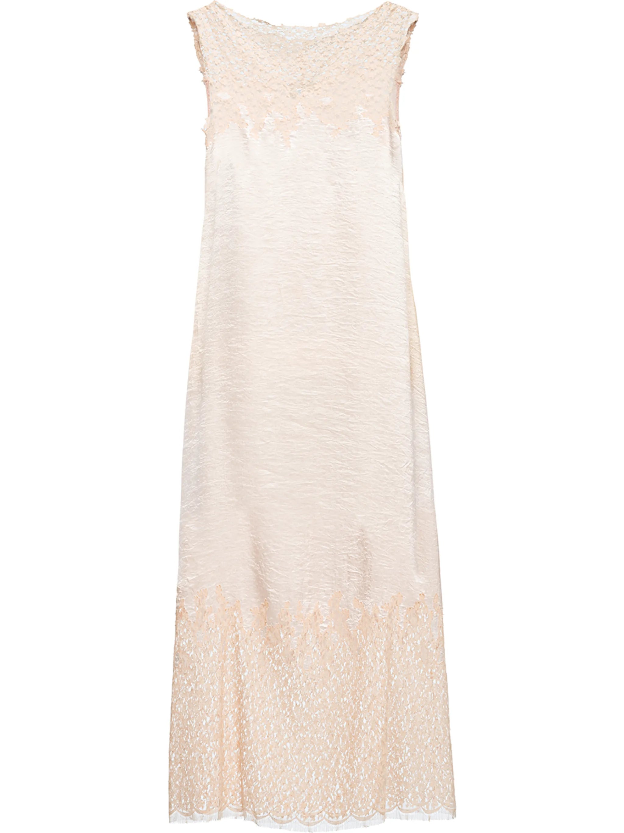 faded floral lace shift dress