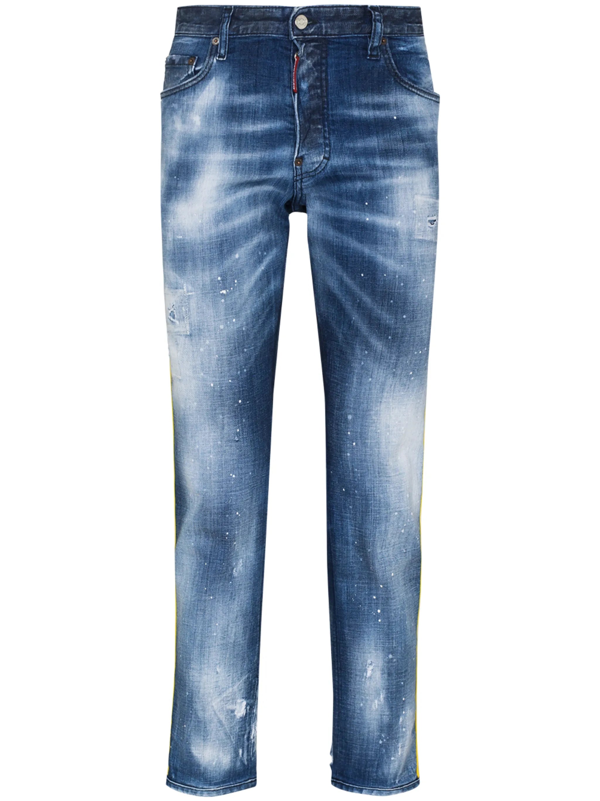 Skater logo-tape slim jeans