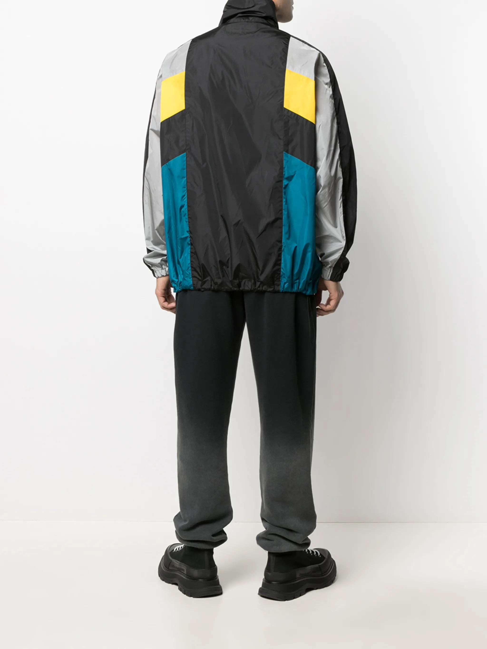 colour-block windbreaker jacket