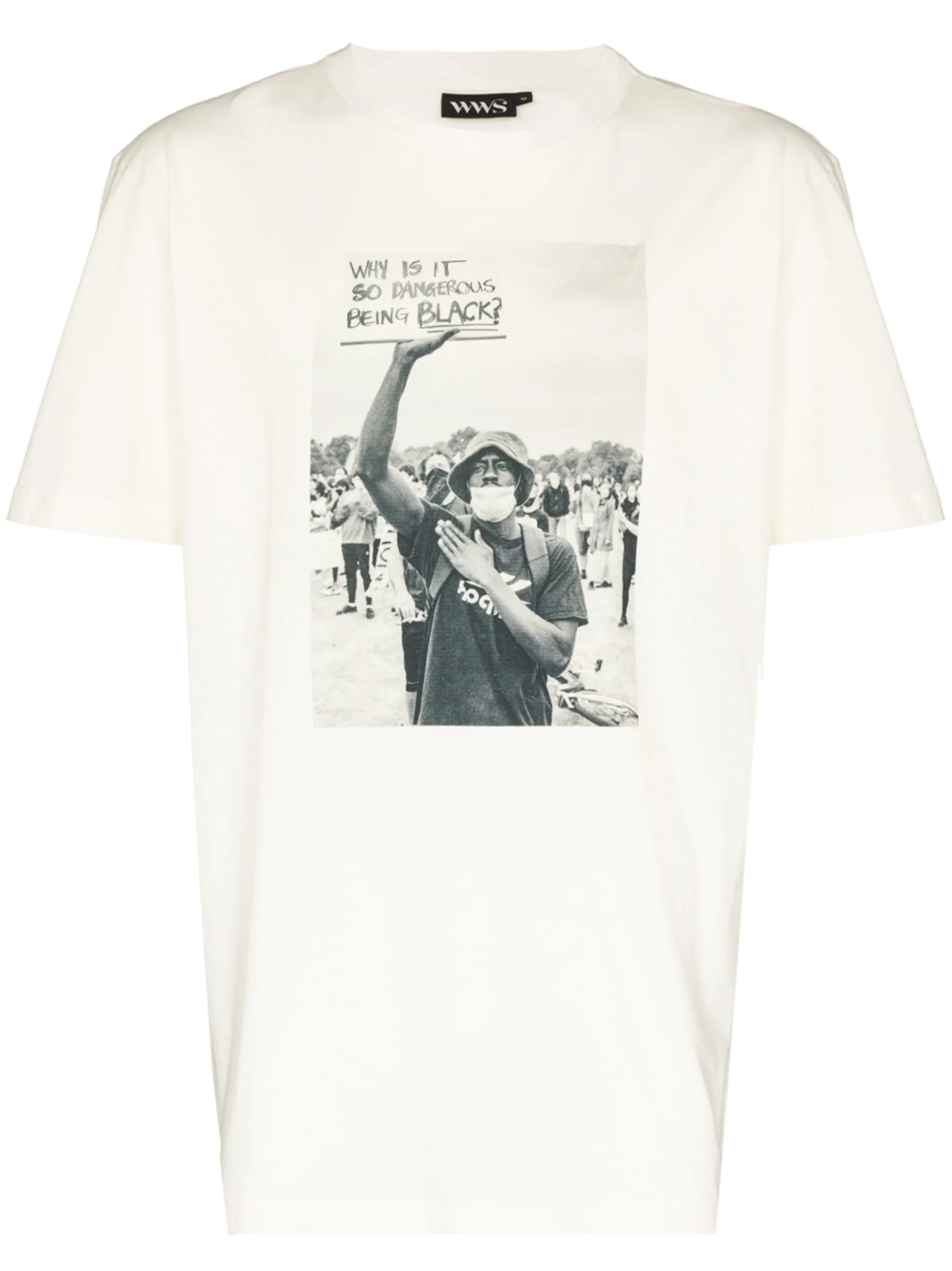 short-sleeve photograph print T-shirt