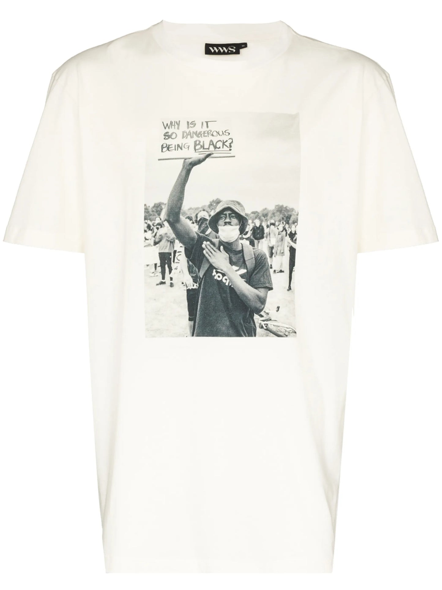 short-sleeve photograph print T-shirt